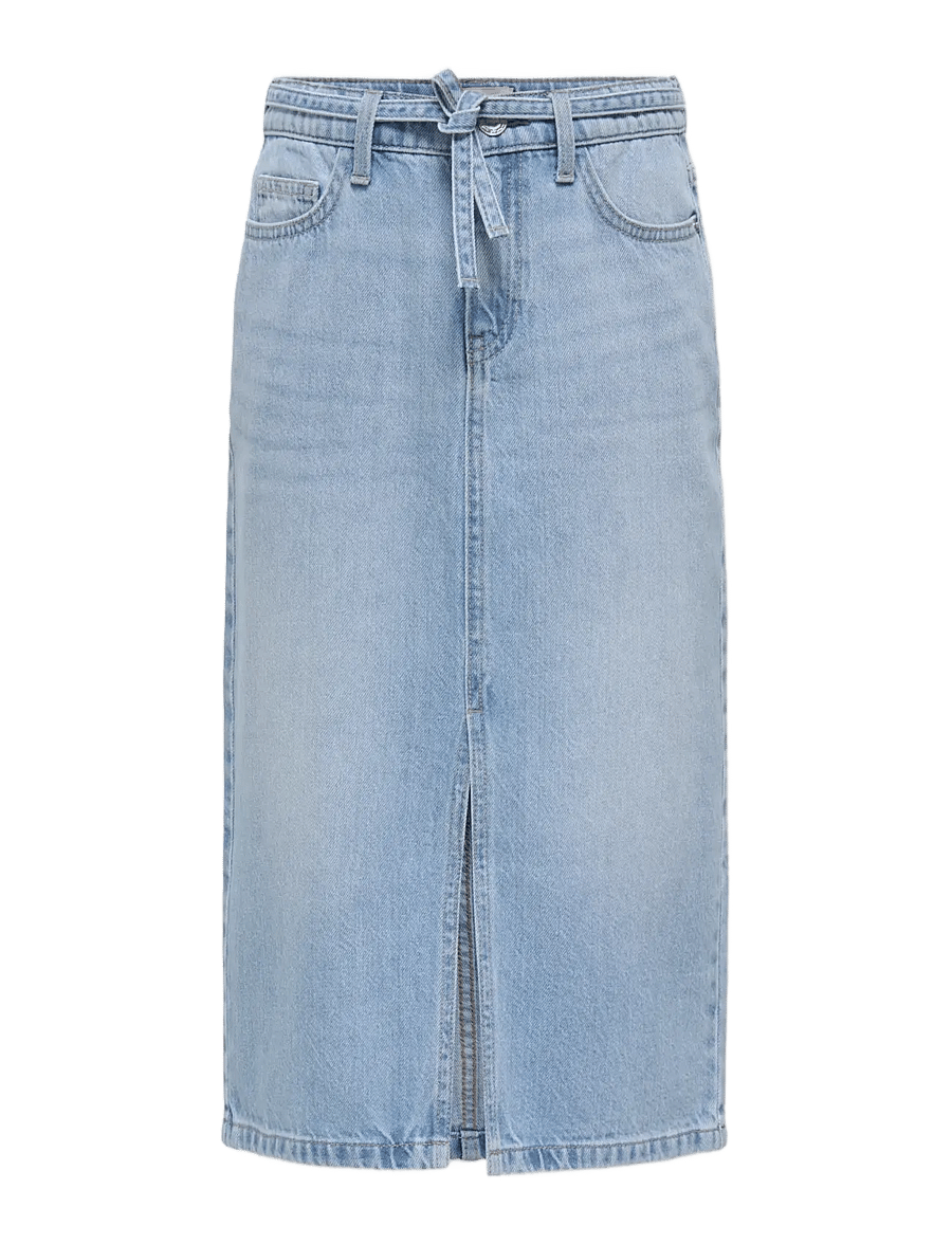 Kids Only - KOGLUNA BELTED MIDI SKIRT DNM - midi nederdele - light blue denim - 0
