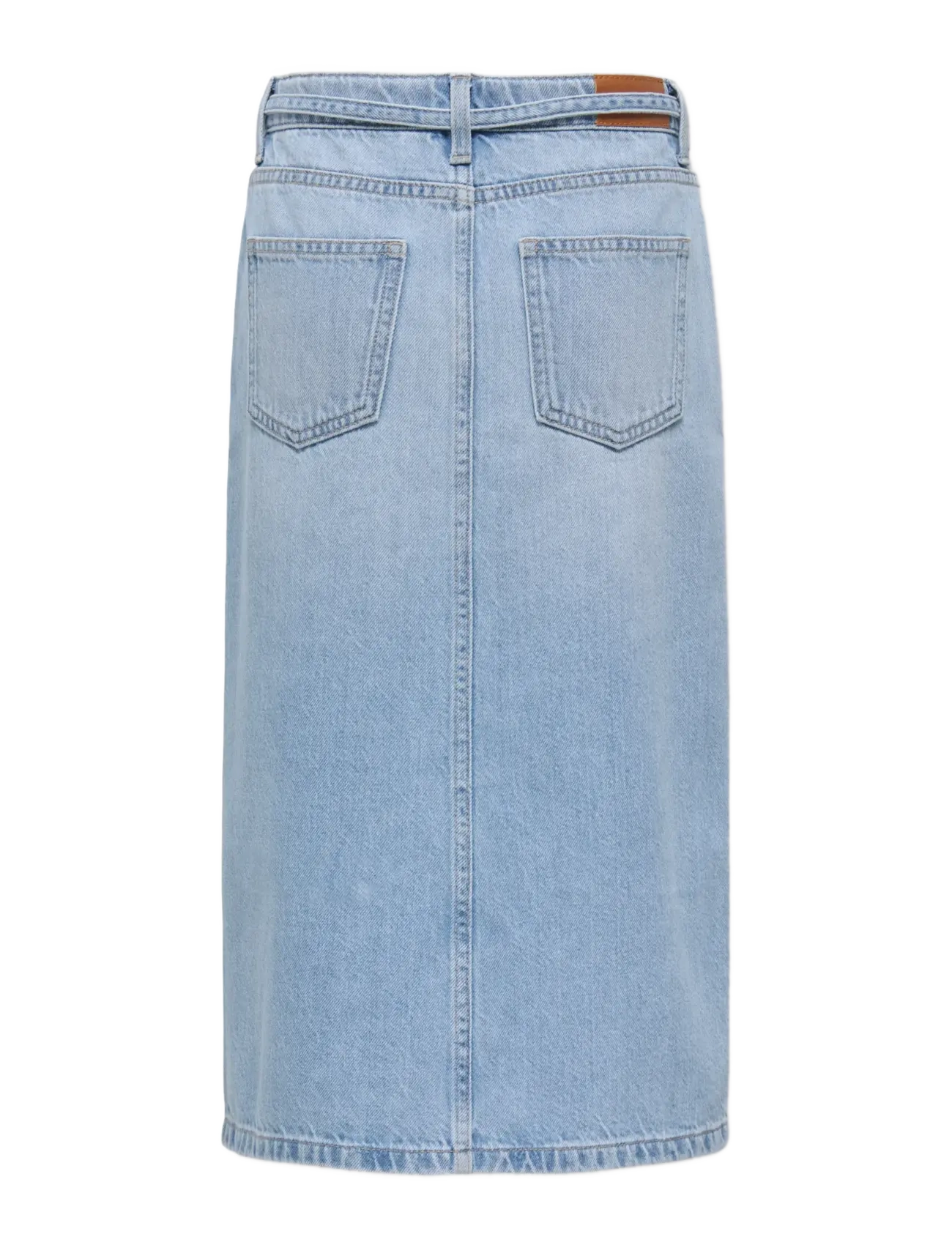 Kids Only - KOGLUNA BELTED MIDI SKIRT DNM - midi nederdele - light blue denim - 1