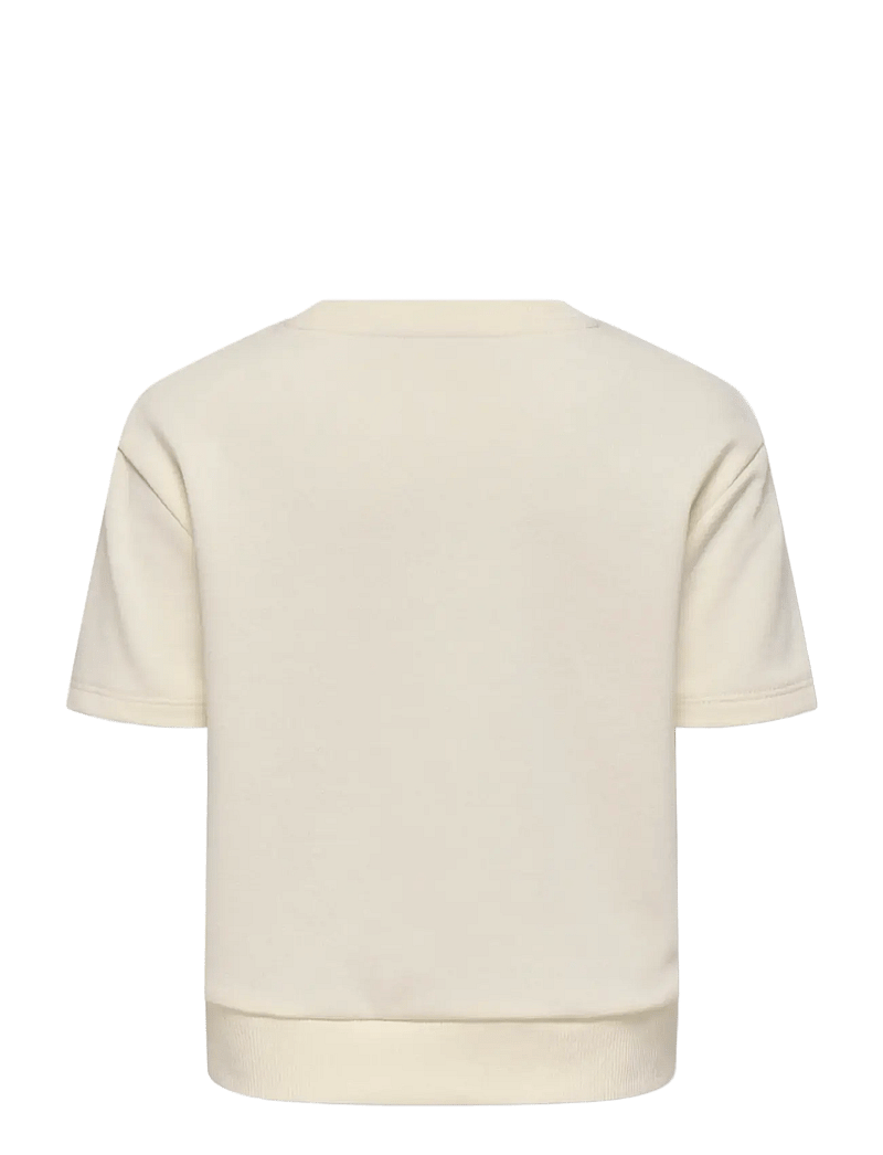 Kids Only - KMGSOLINA SS EMB PULLOVER UB SWT - sweatshirts - tofu - 1