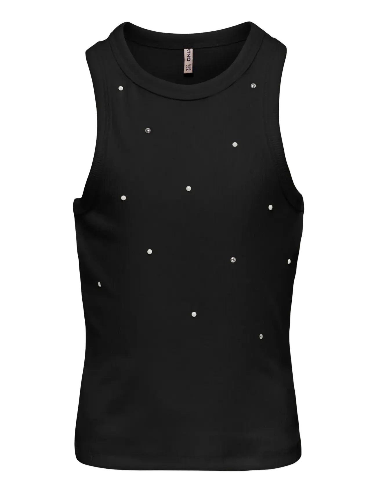 Kids Only - KOGJILL LIFE S/L EMB TANK TOP JRS - tanktops - black - 0