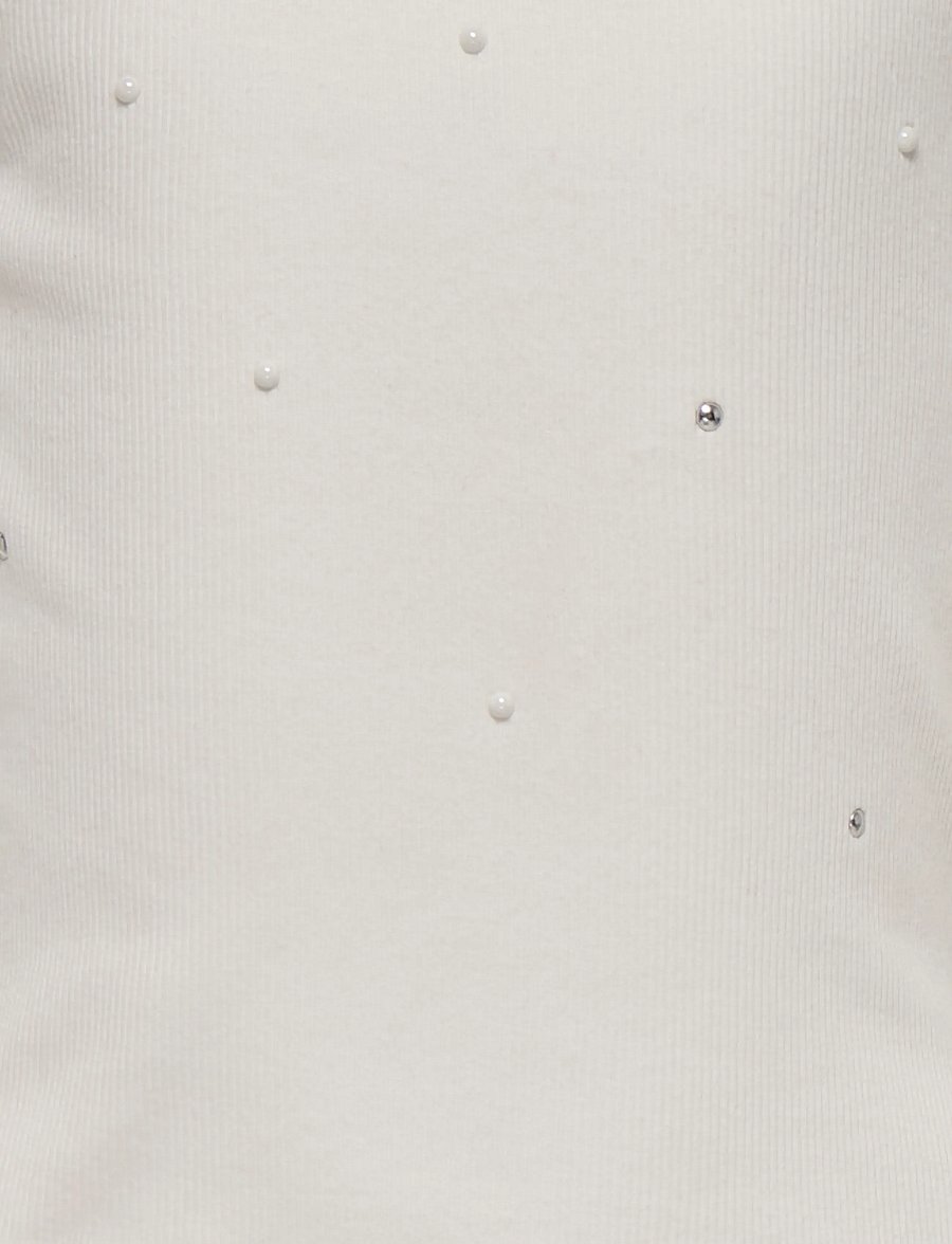 Kids Only - KOGJILL LIFE S/L EMB TANK TOP JRS - Ærmeløs undertrøje - cloud dancer - 2
