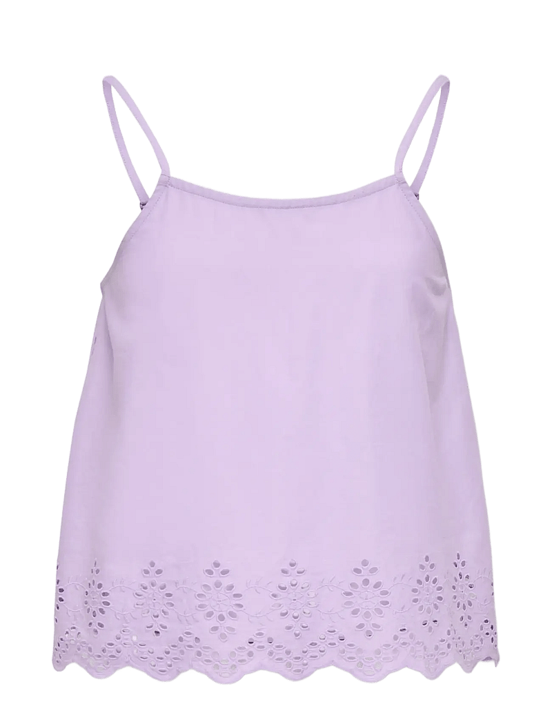 Kids Only - KOGLOU LIFE EMB SINGLET WVN - singletter - lilac breeze - 0