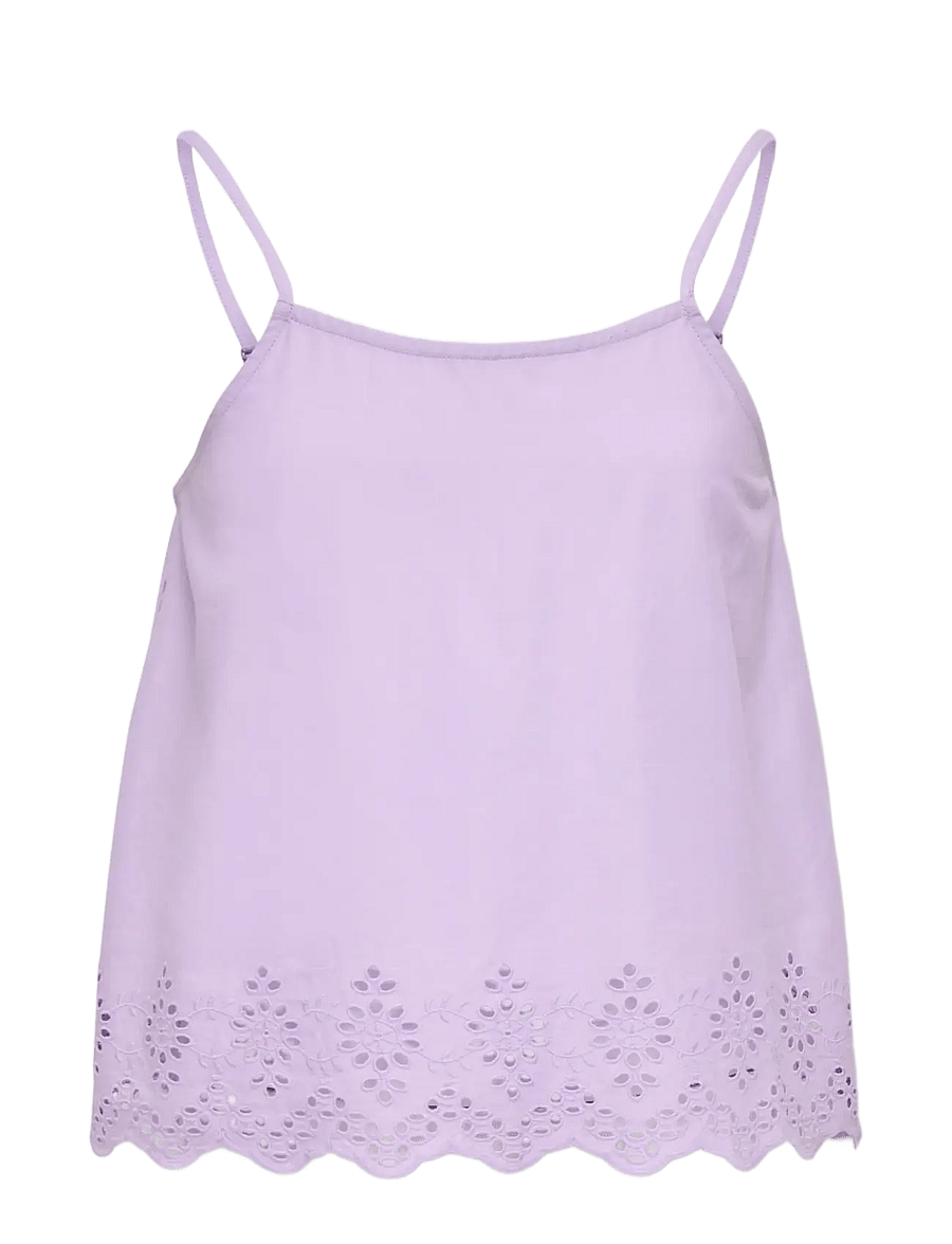 Kids Only - KOGLOU LIFE EMB SINGLET WVN - tanktops - lilac breeze - 0
