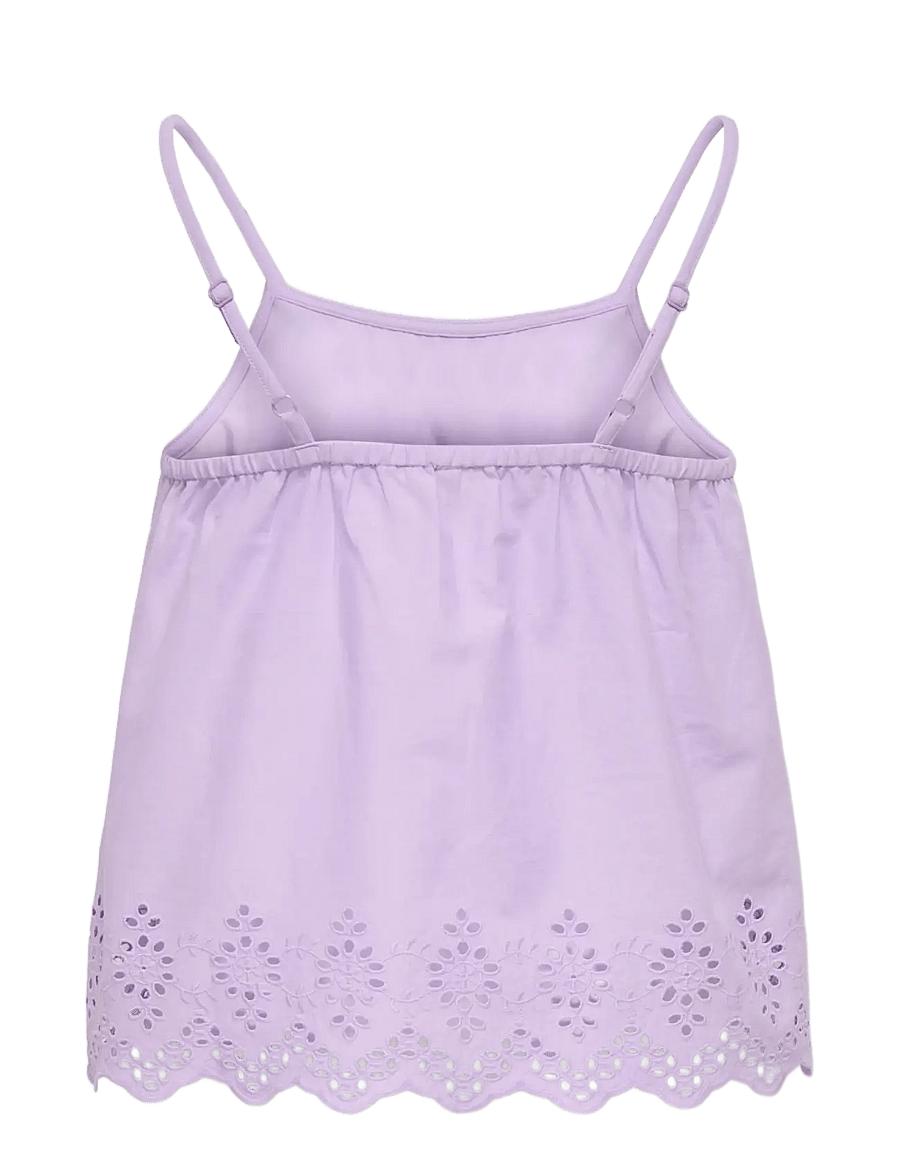 Kids Only - KOGLOU LIFE EMB SINGLET WVN - tanktops - lilac breeze - 1