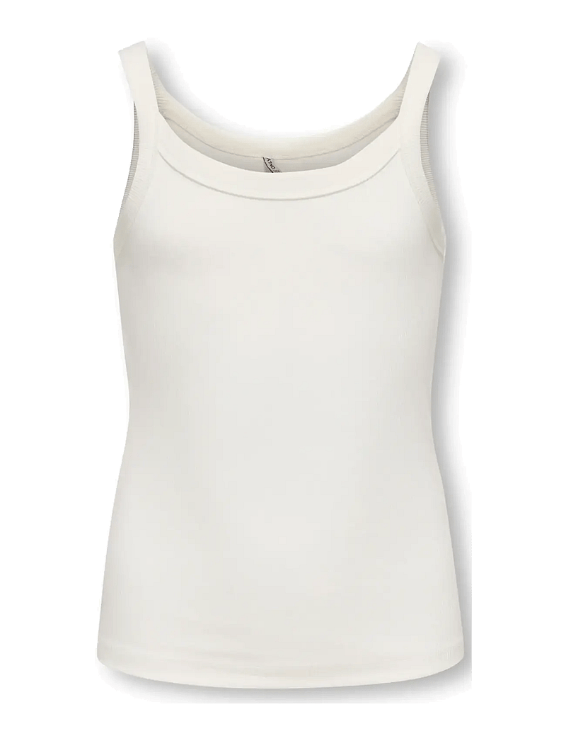 Kids Only - KOGJILL LIFE S/L TOP JRS NOOS - débardeurs - cloud dancer - 1