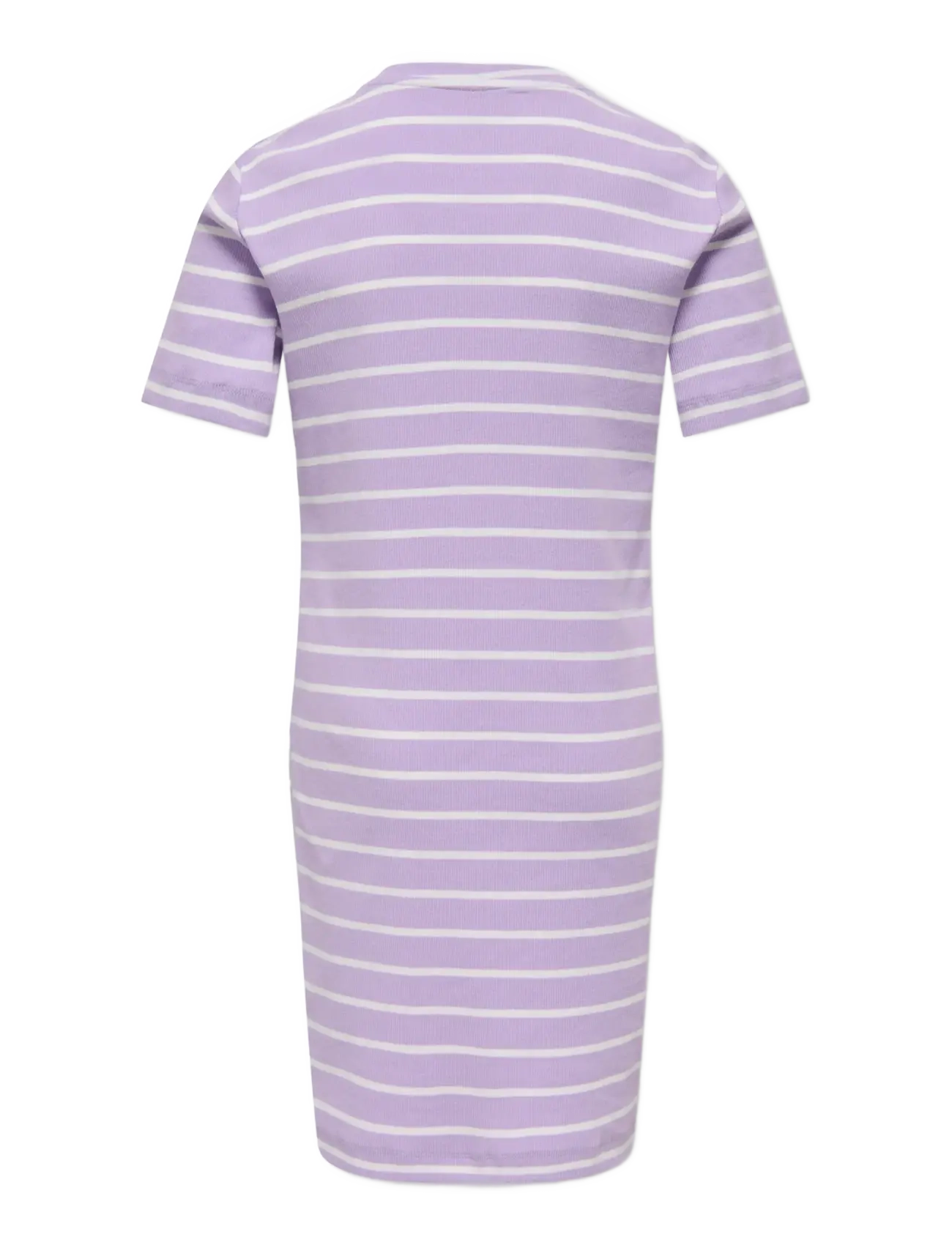 Kids Only - KOGKENYA SS RIB STRIPE DRESS JRS - kurzärmelige freizeitkleider - lilac breeze - 1