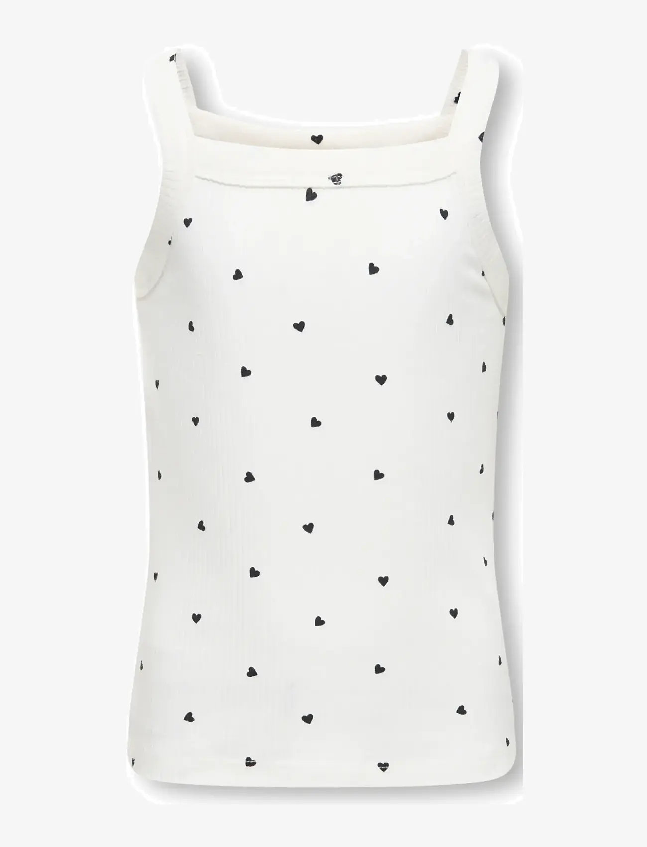 Kids Only - KOGBELLA LIFE STRAP TOP JRS - palaidinukės be rankovių - cloud dancer - 1