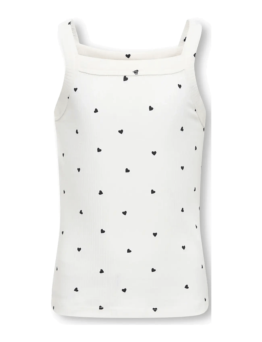 Kids Only - KOGBELLA LIFE STRAP TOP JRS - maikad - cloud dancer - 1