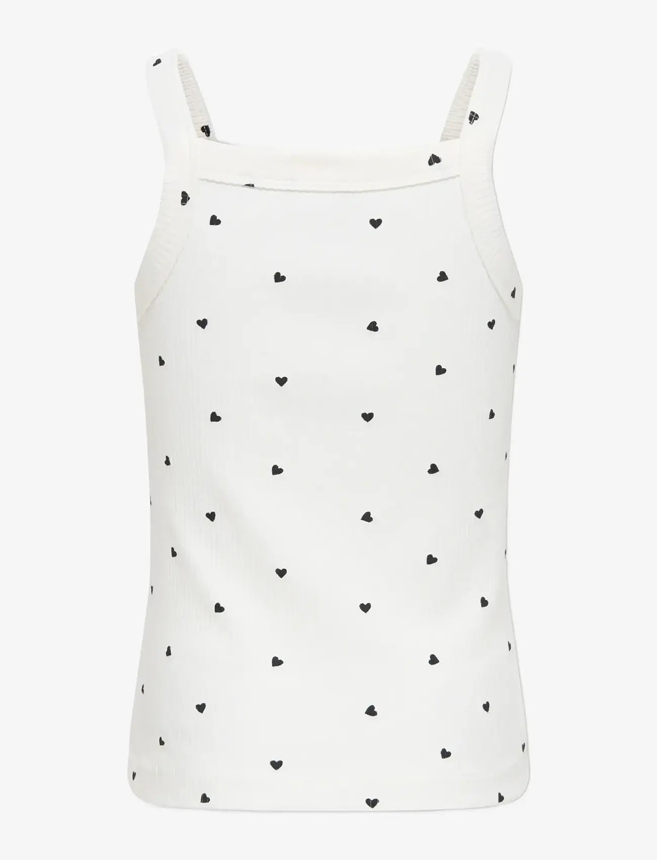 Kids Only - KOGBELLA LIFE STRAP TOP JRS - palaidinukės be rankovių - cloud dancer - 2