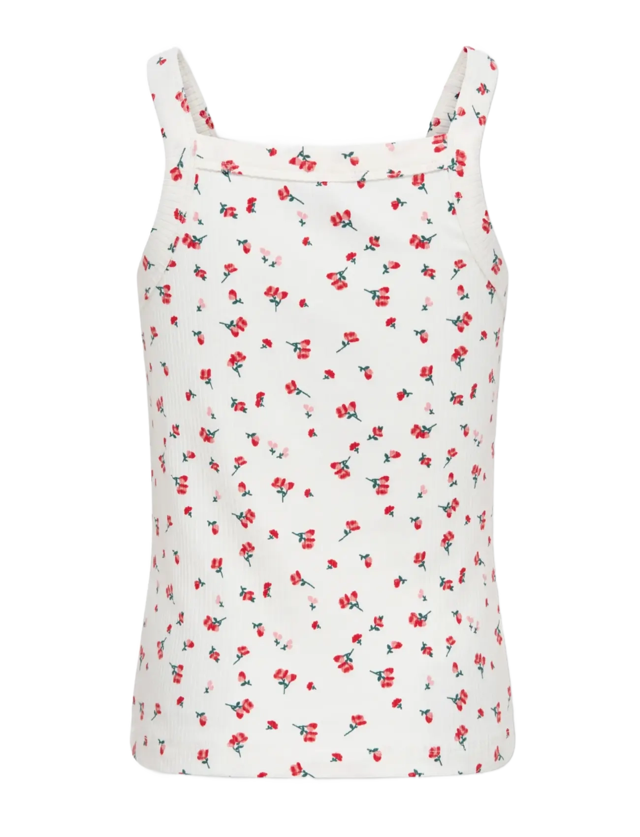 Kids Only - KOGBELLA LIFE STRAP TOP JRS - linnen - high risk red - 1