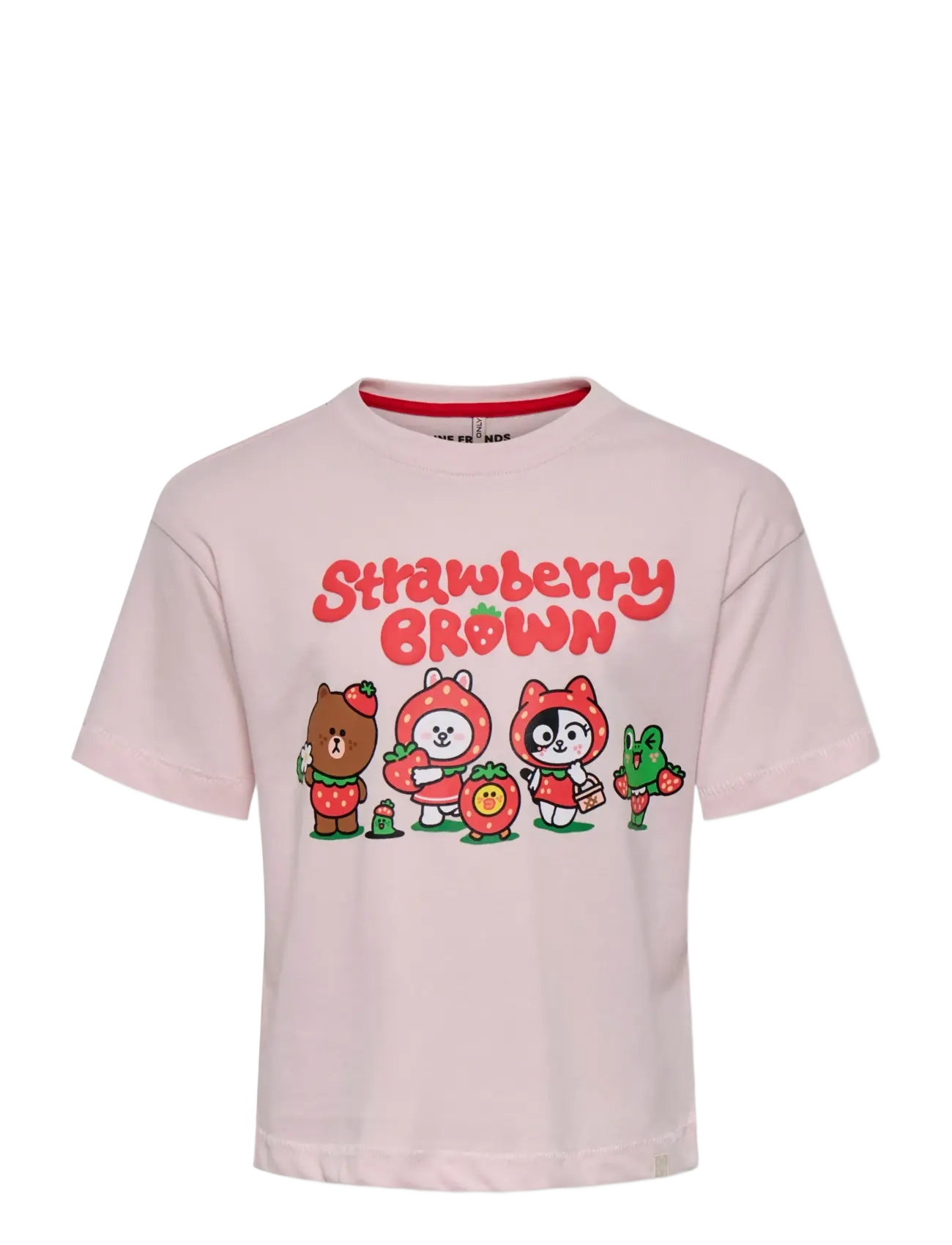 Kinder ONLY Kmgberry Ss Loose Print Tee Jrs Pink - 128 - Kinder