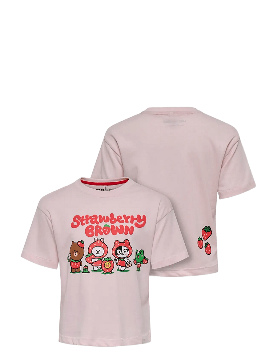 Kids Only - KMGBERRY SS LOOSE PRINT TEE JRS - kortærmede t-shirts - pale lilac - 2