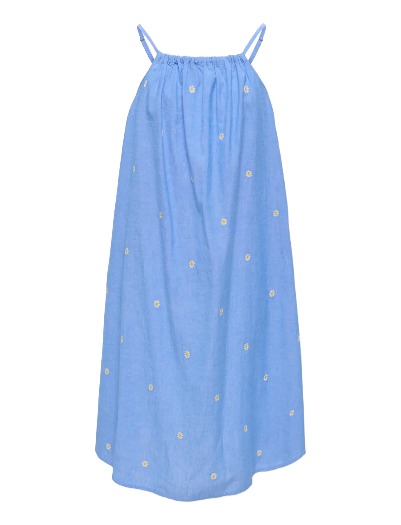 Kids Only KOGMALOU SL EMB STRAP DRESS WVN - Kids 98-134 - CASHMERE BLUE / blue