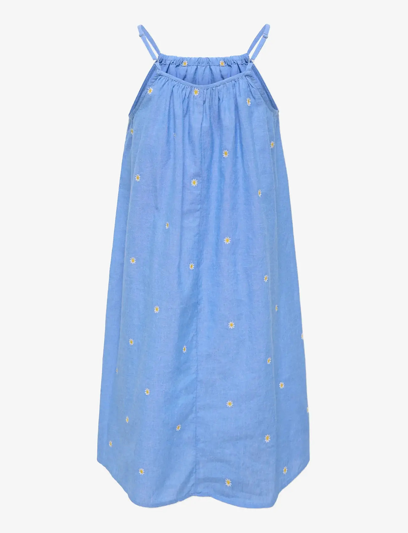 Kids Only - KOGMALOU SL EMB STRAP DRESS WVN - varrukateta vabaaja kleidid - cashmere blue - 2
