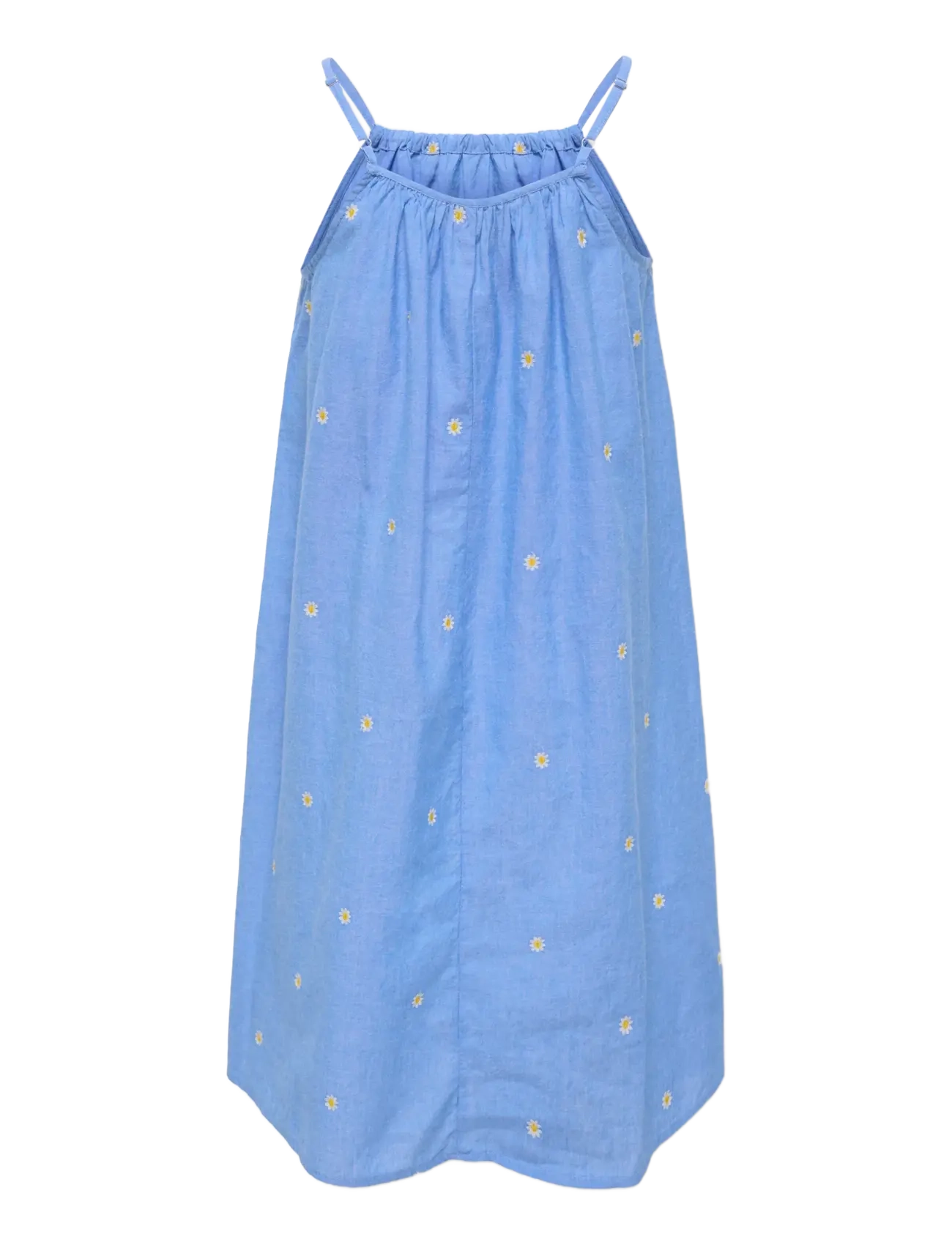 Kids Only - KOGMALOU SL EMB STRAP DRESS WVN - hihattomat arkimekot - cashmere blue - 2