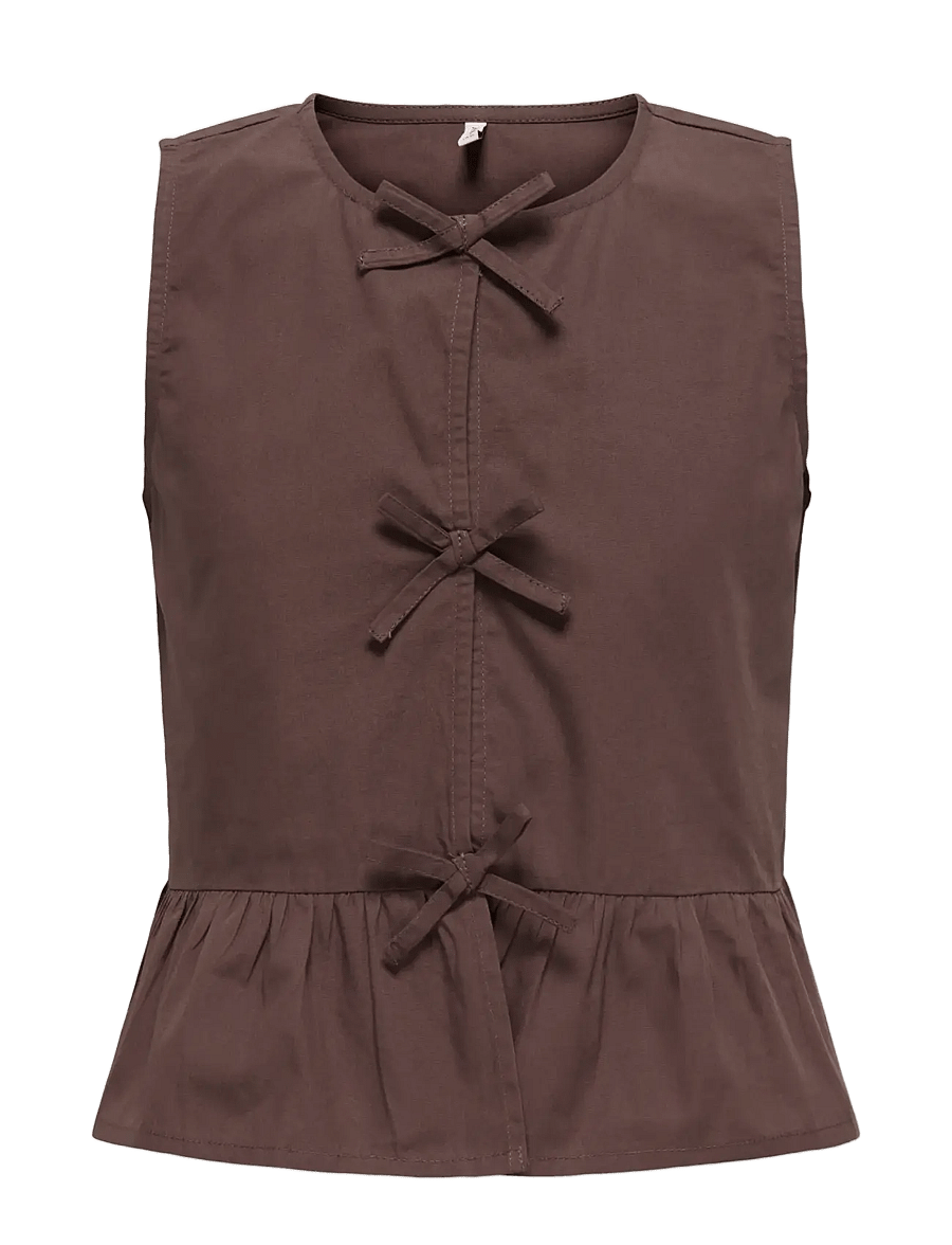 Kids Only - KOGCLARA LIFE SL BOW SHIRT WVN - bluser & tunikaer - shopping bag - 1