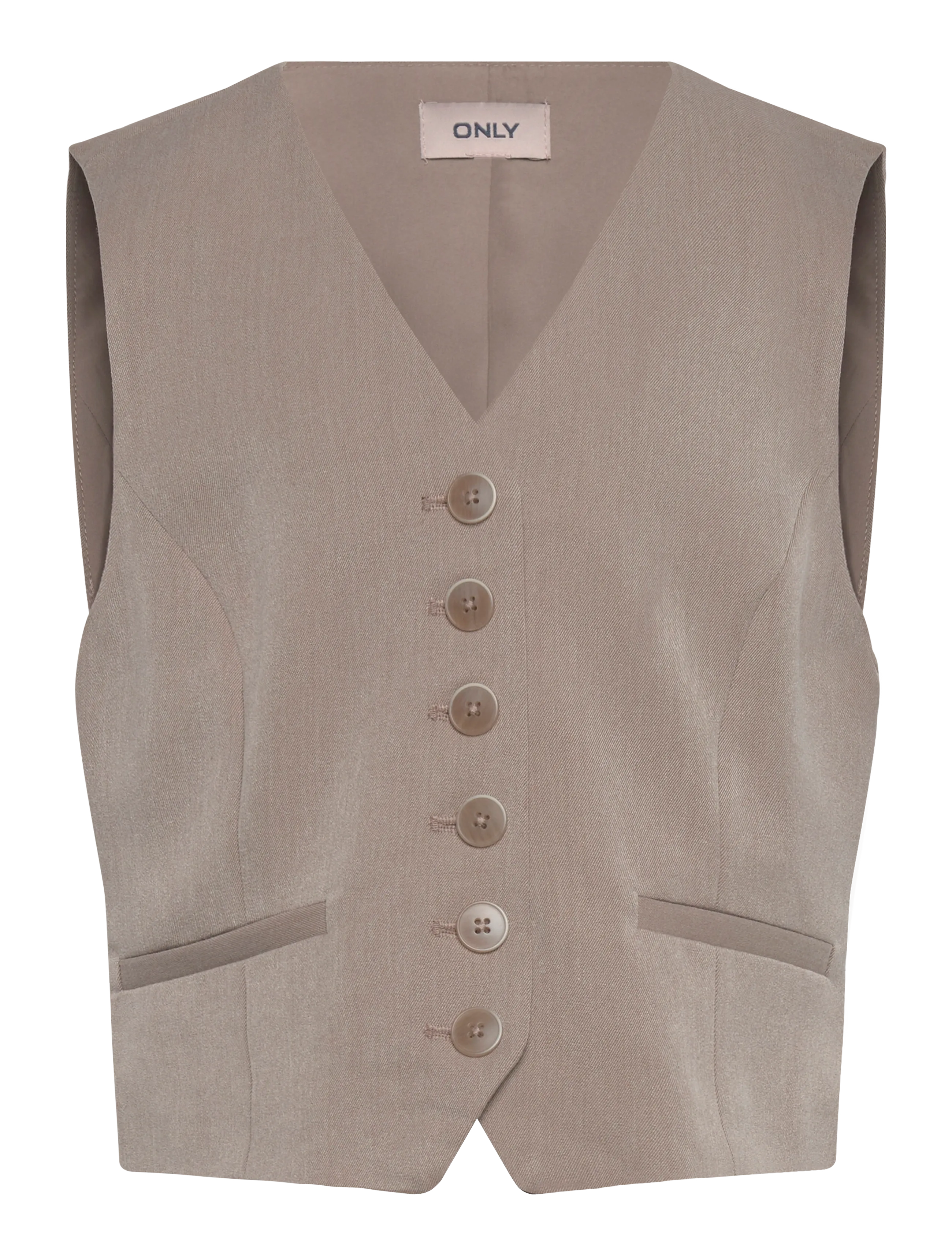 Kids Only KOGHATTIE-IRIS WAISTCOAT TLR - Veste - TAUPE GRAY / grey