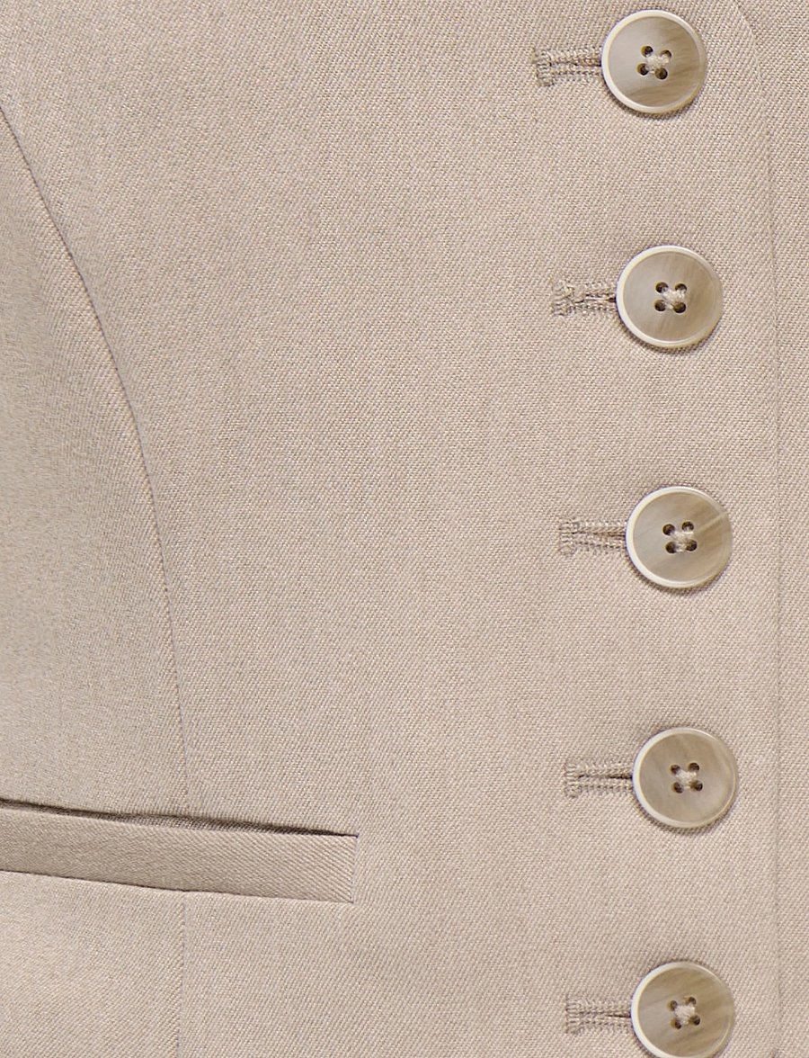 Kids Only - KOGHATTIE-IRIS WAISTCOAT TLR - forårsjakker - taupe gray - 3