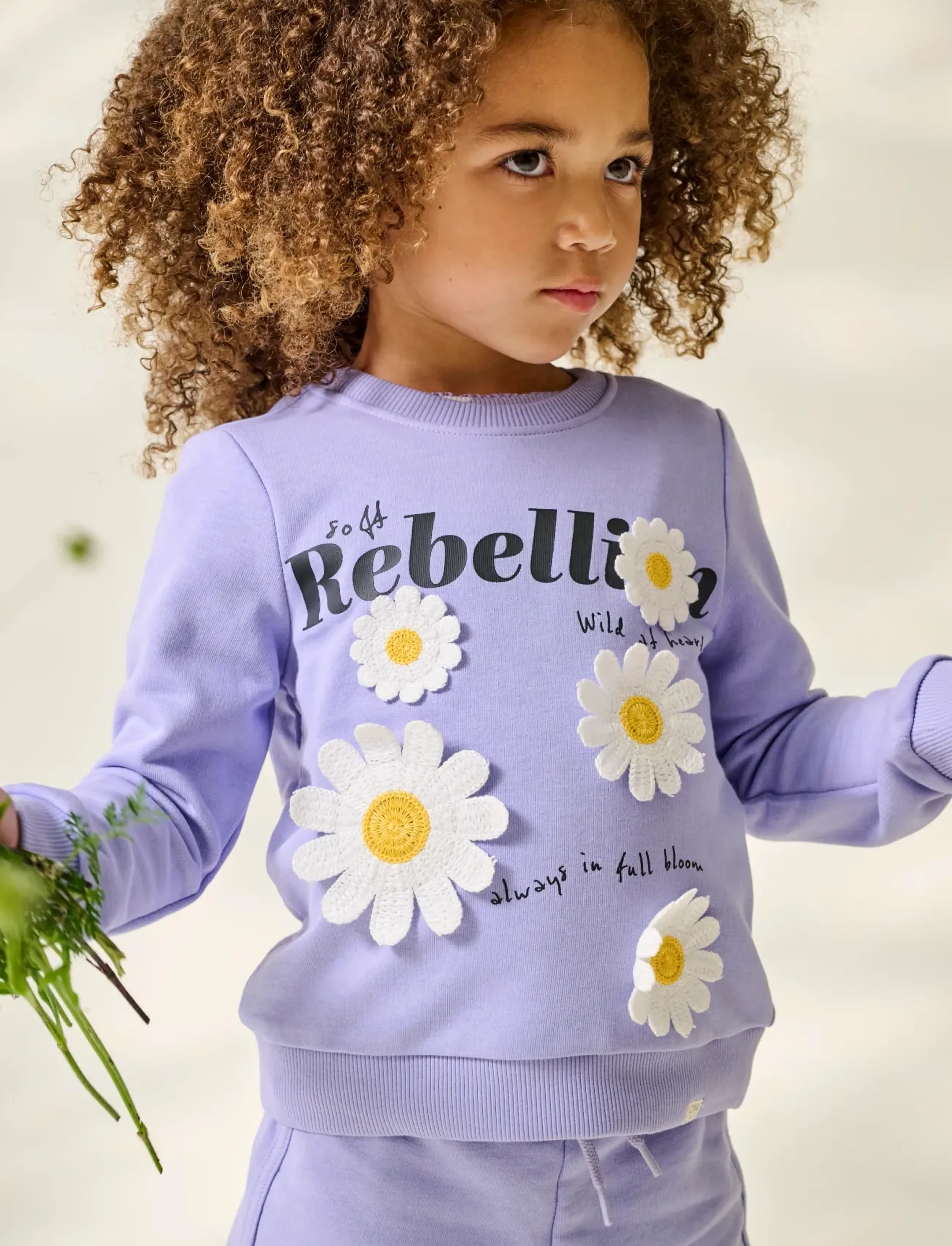 Kids Only Kmgginnie Ls Reg Print Ub Swt, 116, Sweatshirts & Hoodies, Lila - Sweatshirts, Kinder