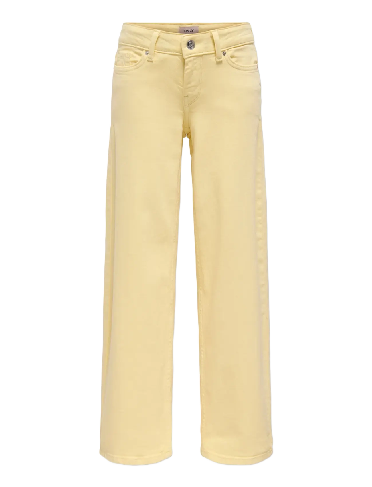 Kids Only KOGJUDY-O LW COL WIDE LEG DNM TAI - Jeans - SUNLIGHT / yellow