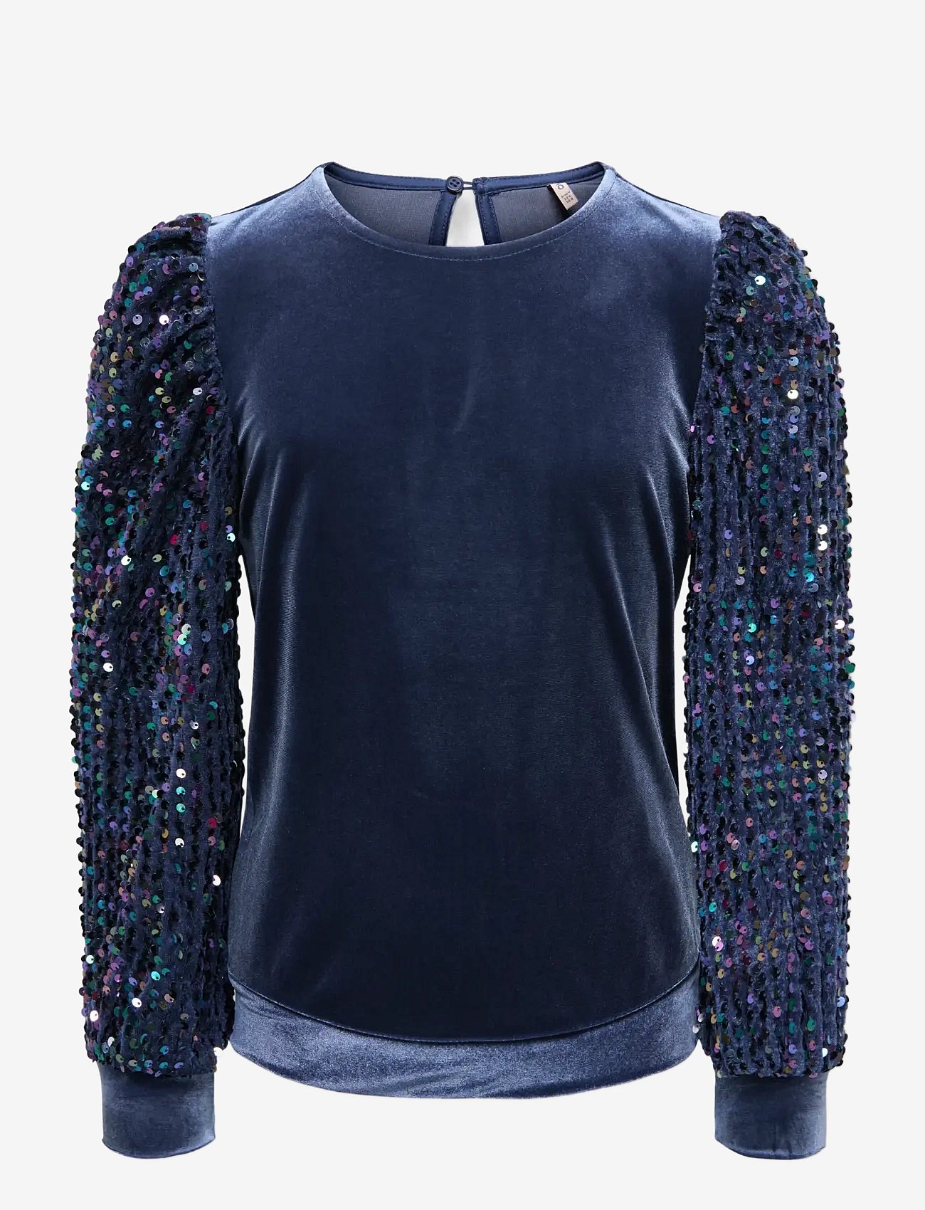 Kids Only Kogconfidence L/S Sequins O-Neck Jrs - Navy - 158-164