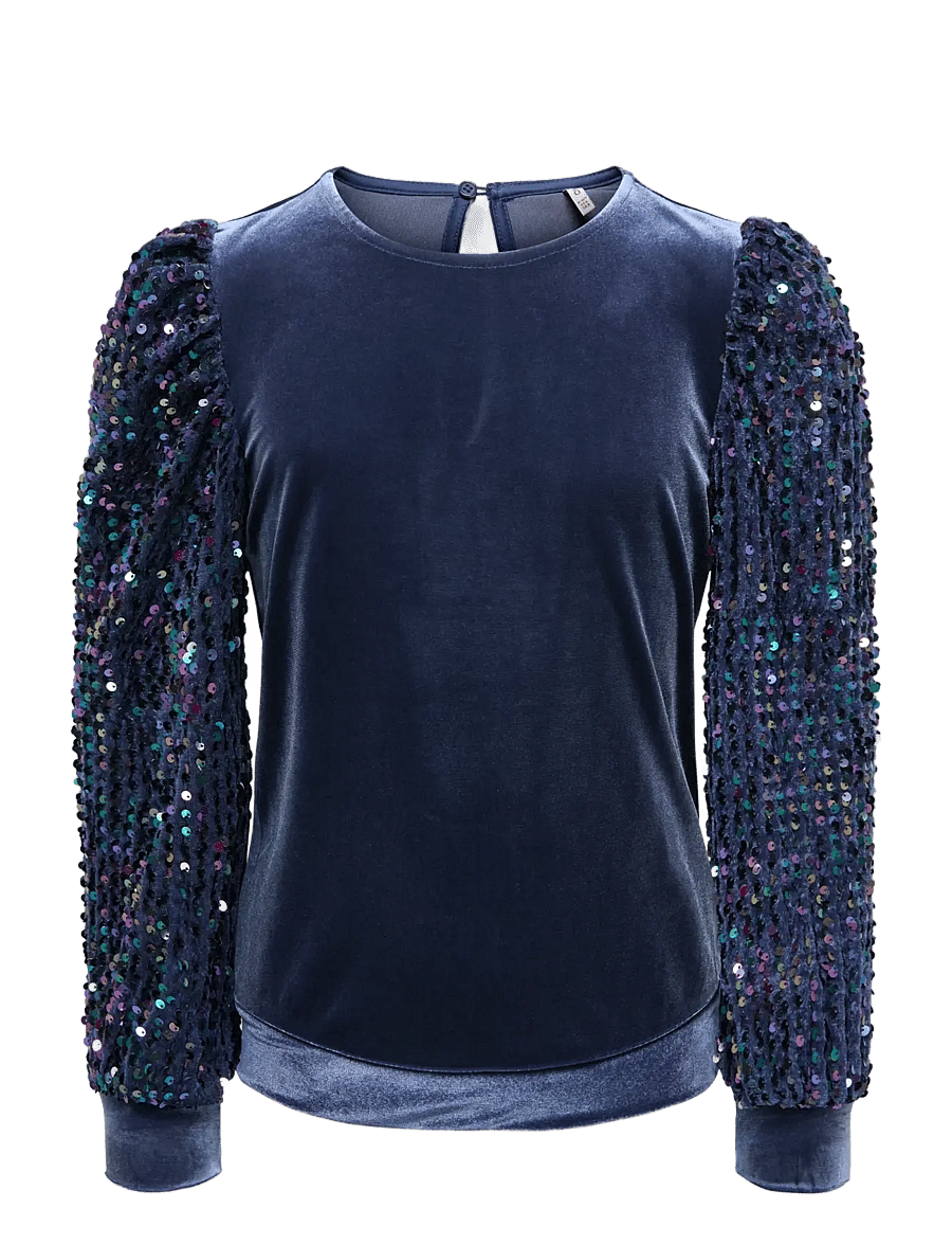Kids Only - KOGCONFIDENCE L/S SEQUINS O-NECK JRS - naval academy - 1
