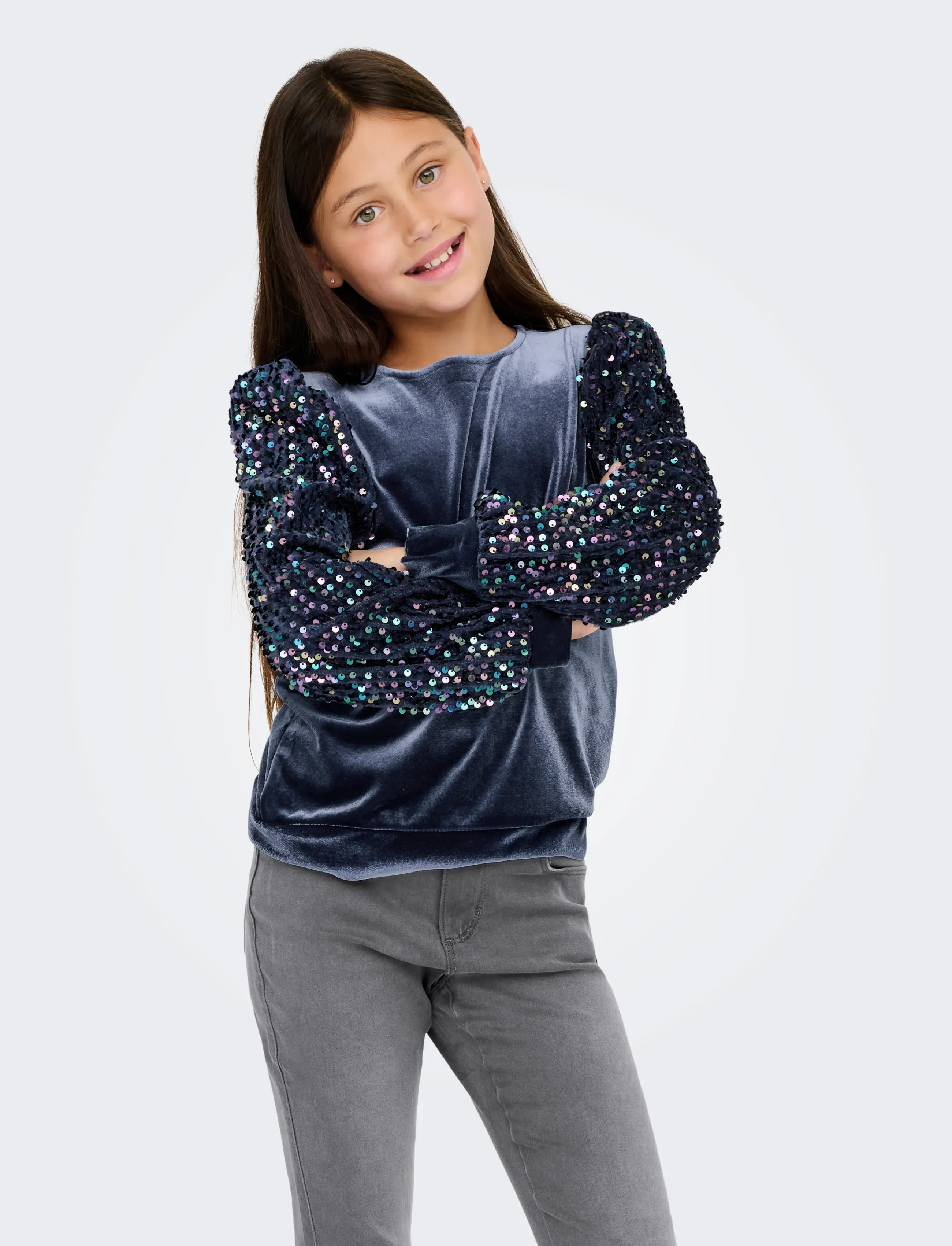 Kids Only - KOGCONFIDENCE L/S SEQUINS O-NECK JRS - naval academy - 0