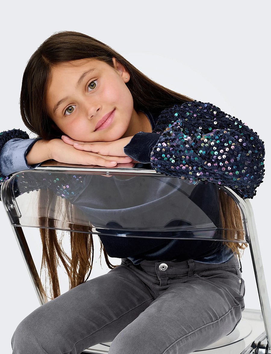 Kids Only - KOGCONFIDENCE L/S SEQUINS O-NECK JRS - naval academy - 5