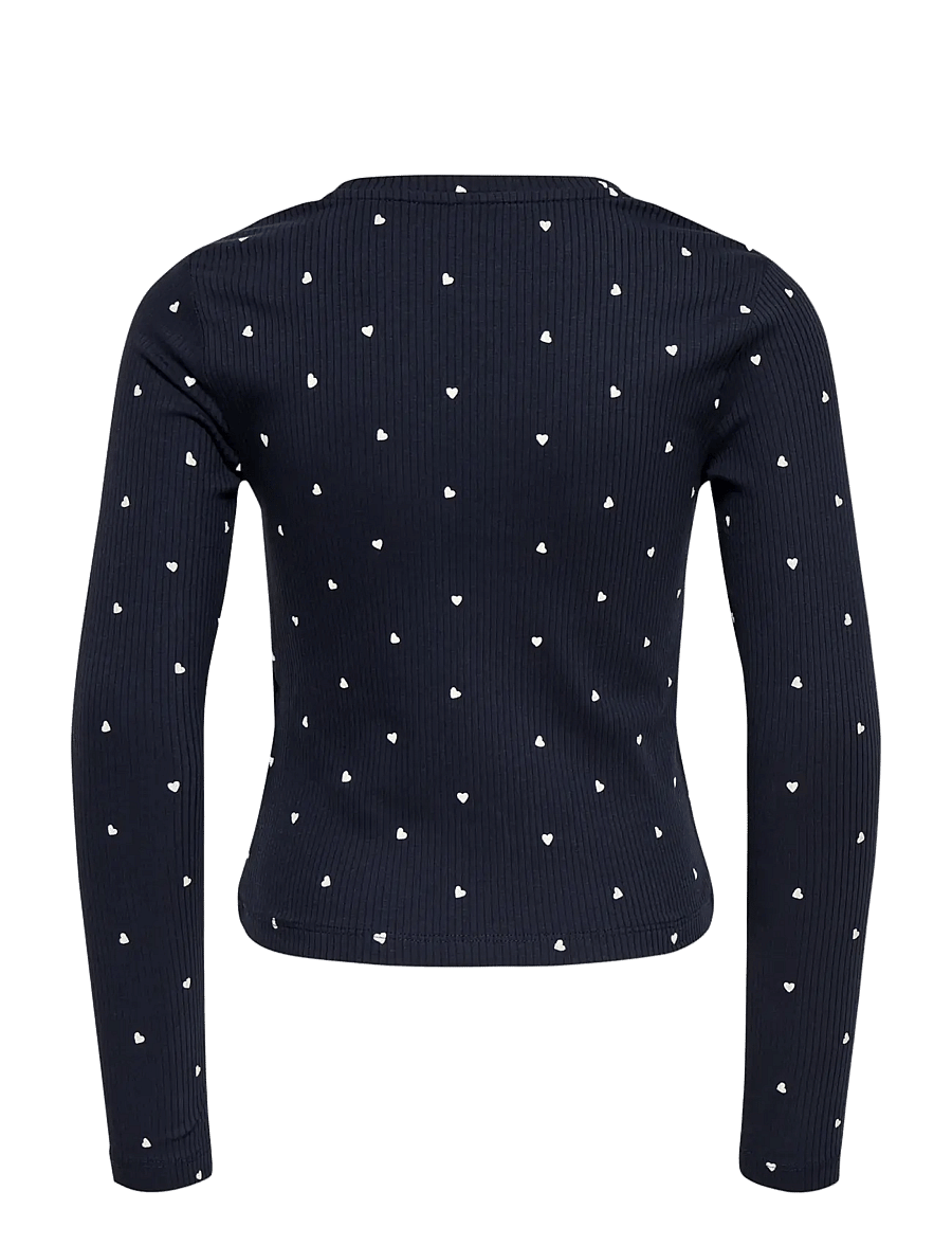 Kids Only - KOGBELLA LIFE AOP L/S TOP JRS NOOS - langærmede t-shirts - night sky - 1