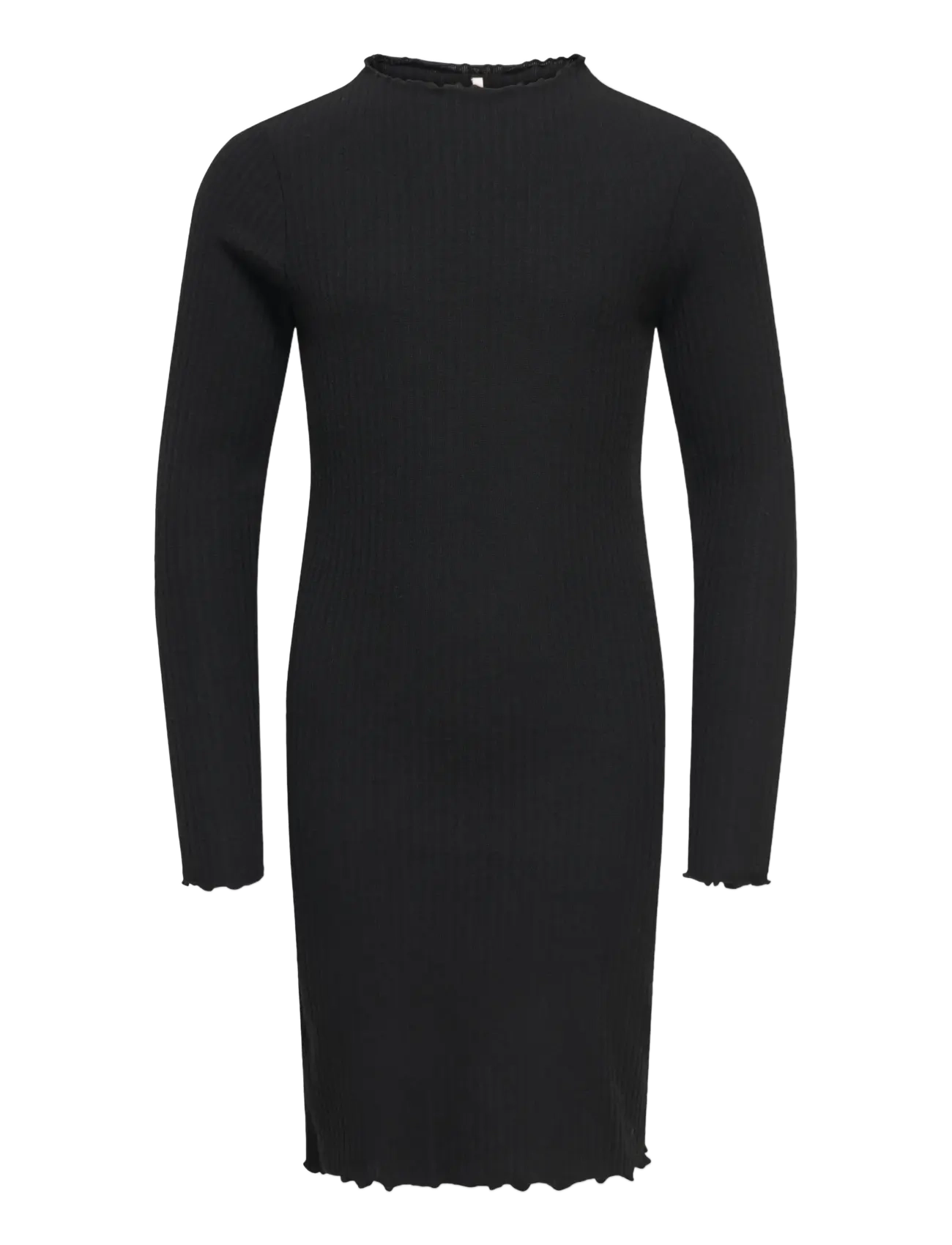 Kids Only KOGEMMA L/S HIGH NECK DRESS JRS - Kleidung - BLACK / black