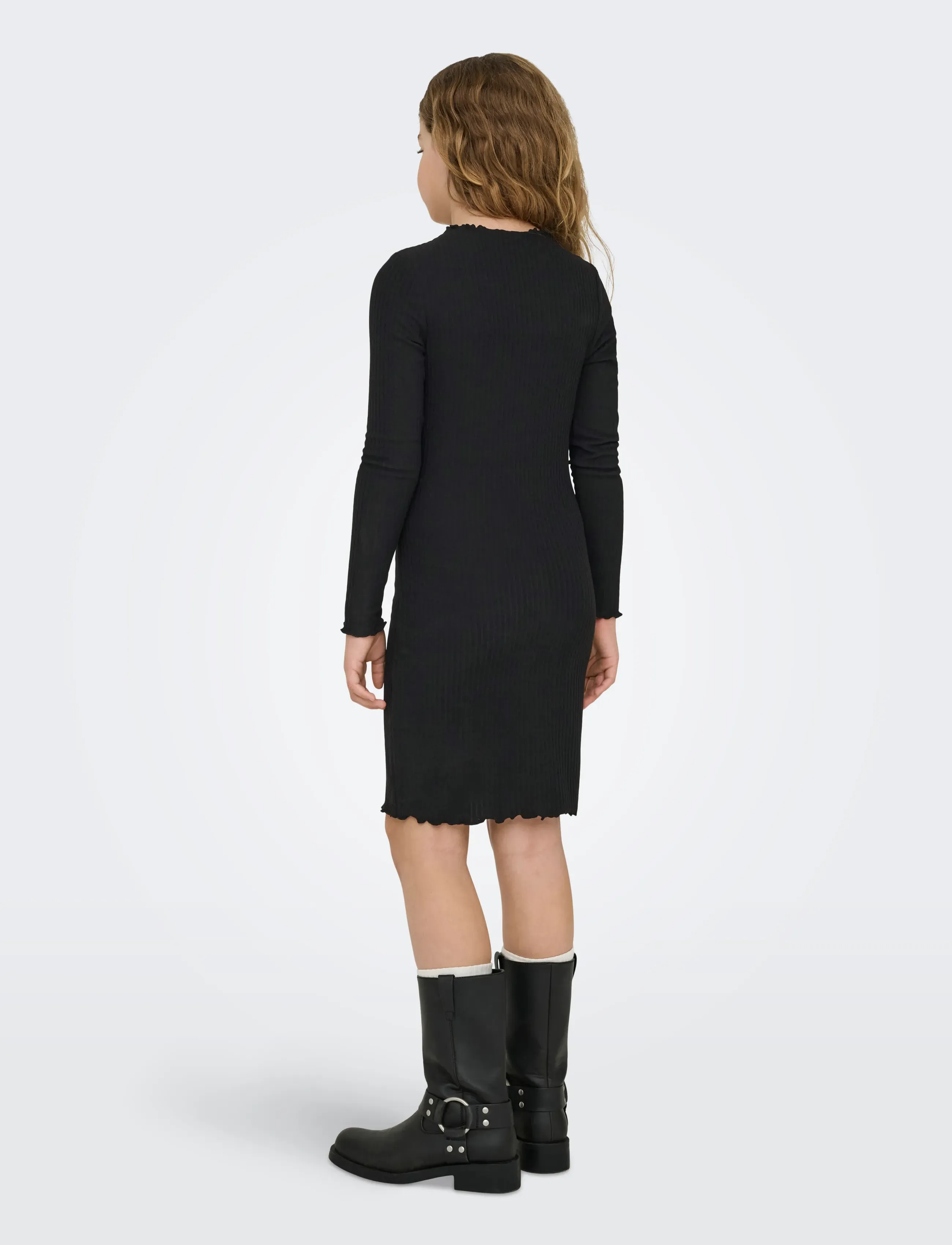 Kids Only - KOGEMMA L/S HIGH NECK DRESS JRS - black - 3