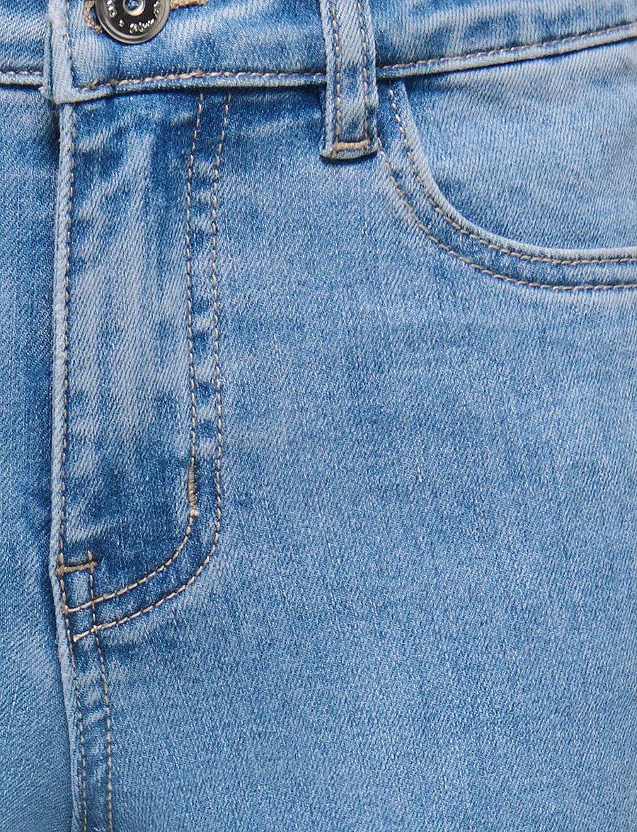 Kids Only - KOGMADISON BLUSH HW WIDE BR ANG DNM - brede jeans - light blue denim - 2