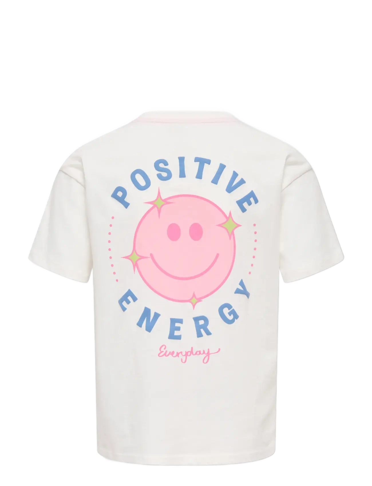 Kids Only - KOGROSITA LIFE S/S LOOSE PRINT TOP JRS - t-shirts à manches courtes - cloud dancer - 1