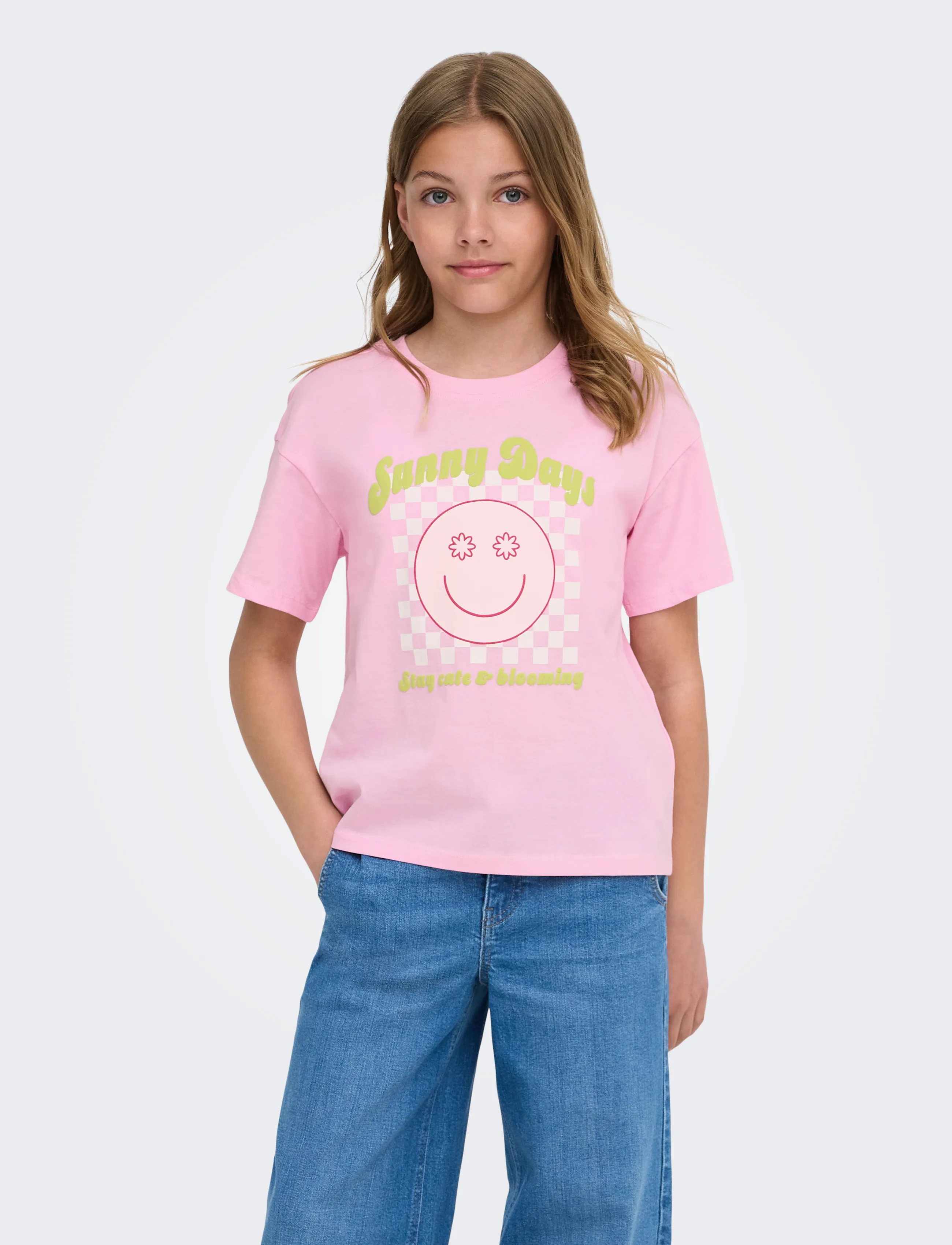 Kids Only KOGROSITA LIFE S/S LOOSE PRINT TOP JRS - Short-sleeved t-shirts - SWEET LILAC / pink/rose