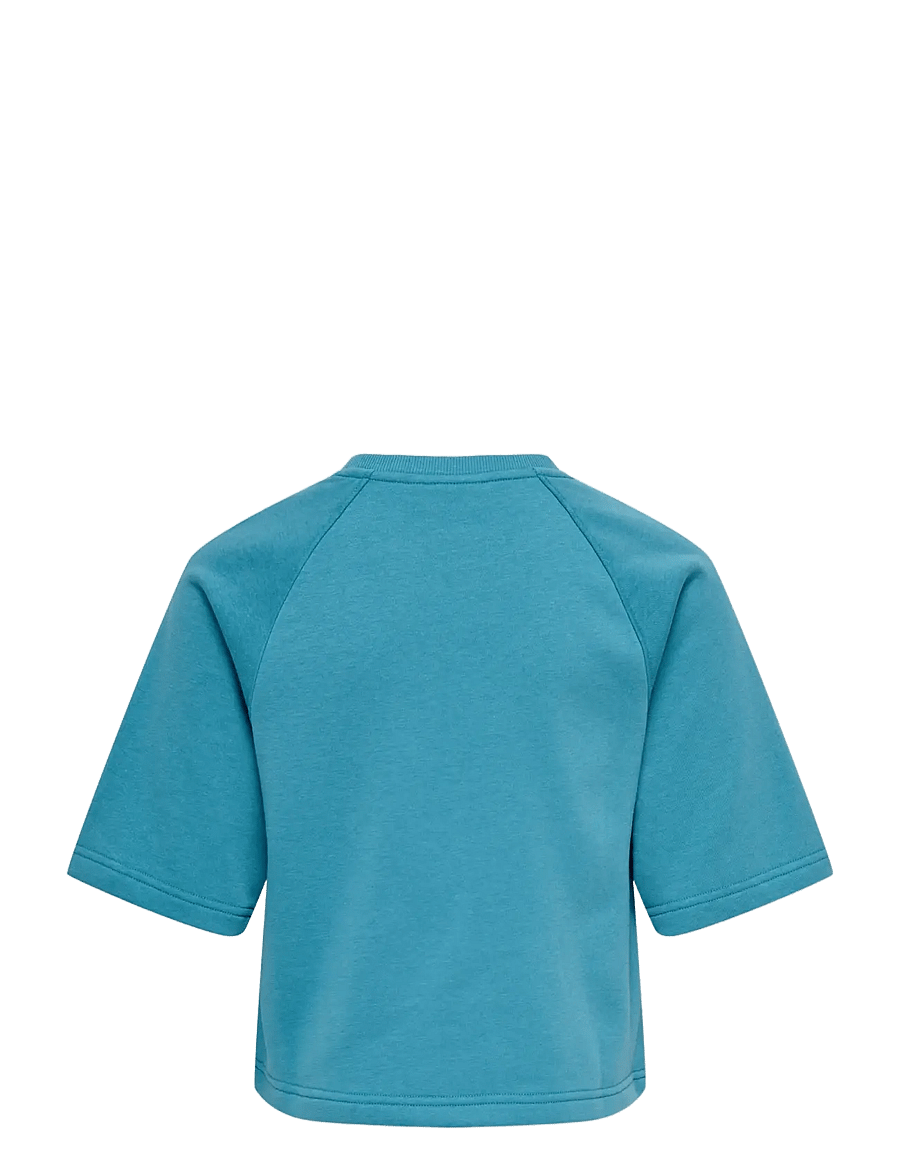 Kids Only - KOGCORA LIFE SS O-NECK PRINT UB SWT - dressipluusid - biscay bay - 1