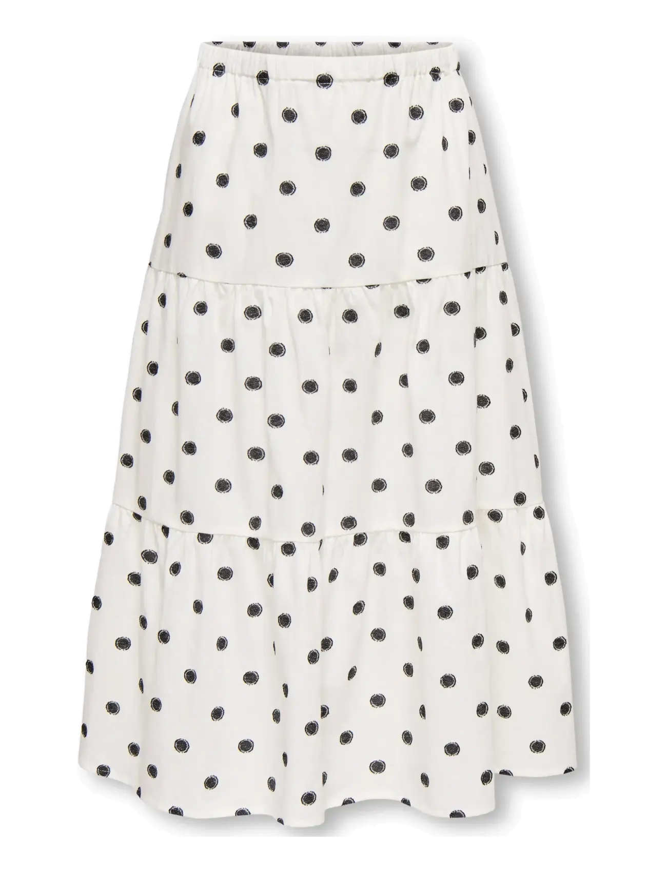 Kids Only KOGSWETA LONG SKIRT WVN - Midi-Röcke - CLOUD DANCER / white
