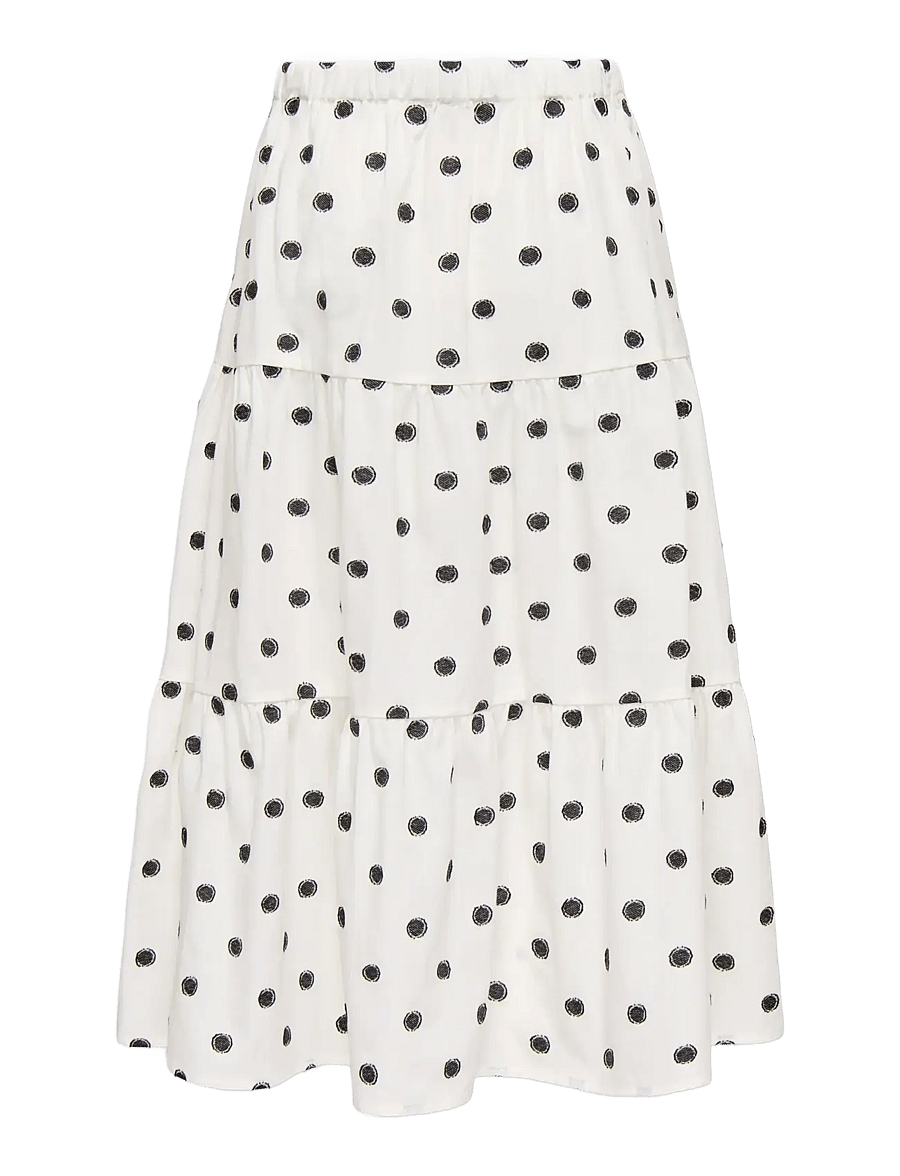 Kids Only - KOGSWETA LONG SKIRT WVN - vidutinio ilgio sijonai - cloud dancer - 2