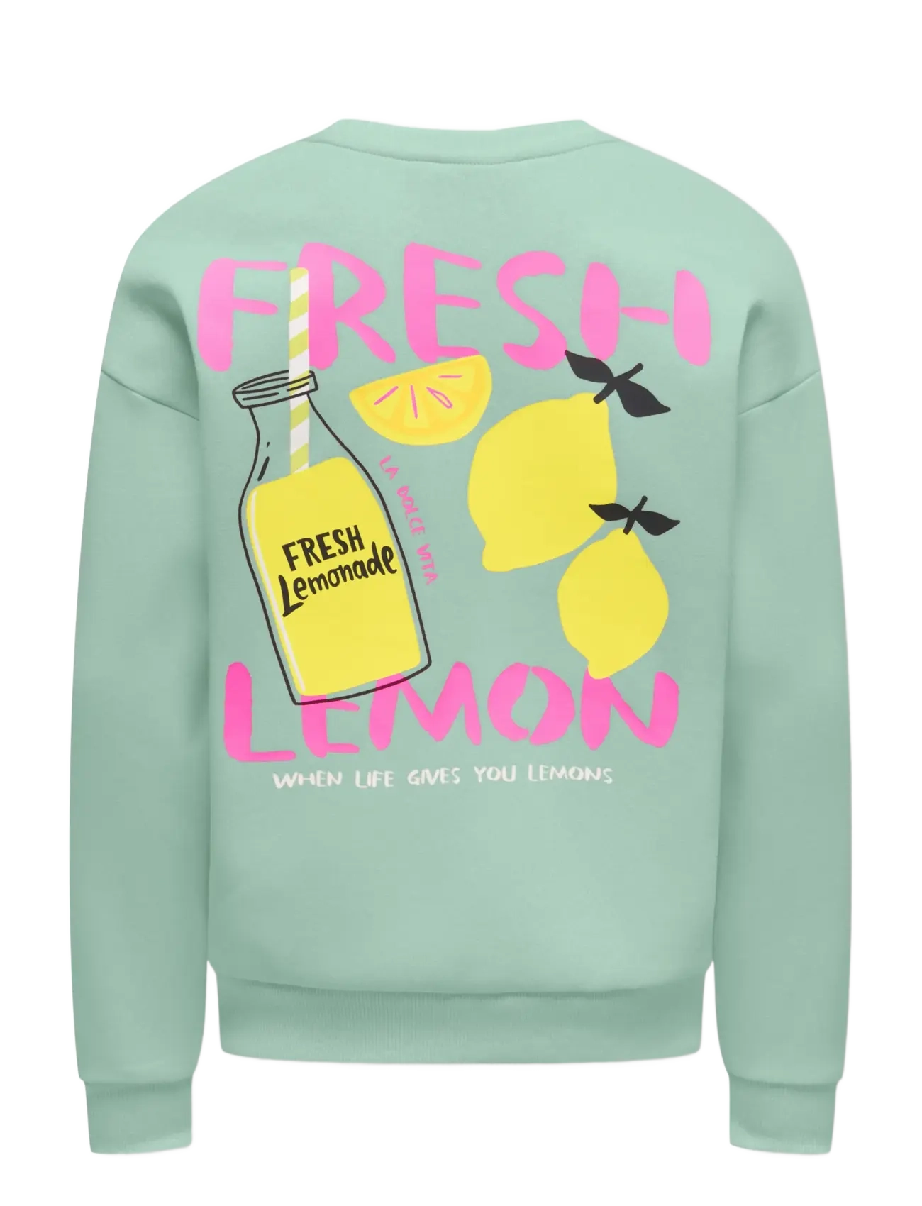 Kids Only - KOGCANASTA LS LOOSE PRINTED UB SWT - aqua foam - 1