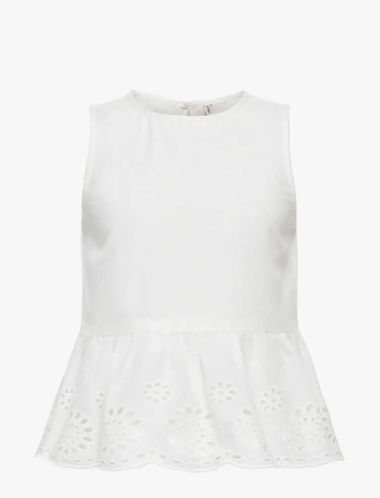 Kids Only - KOGBONDI LIFE S/L EMB TOP WVN - blusen & tuniken - cloud dancer - 0