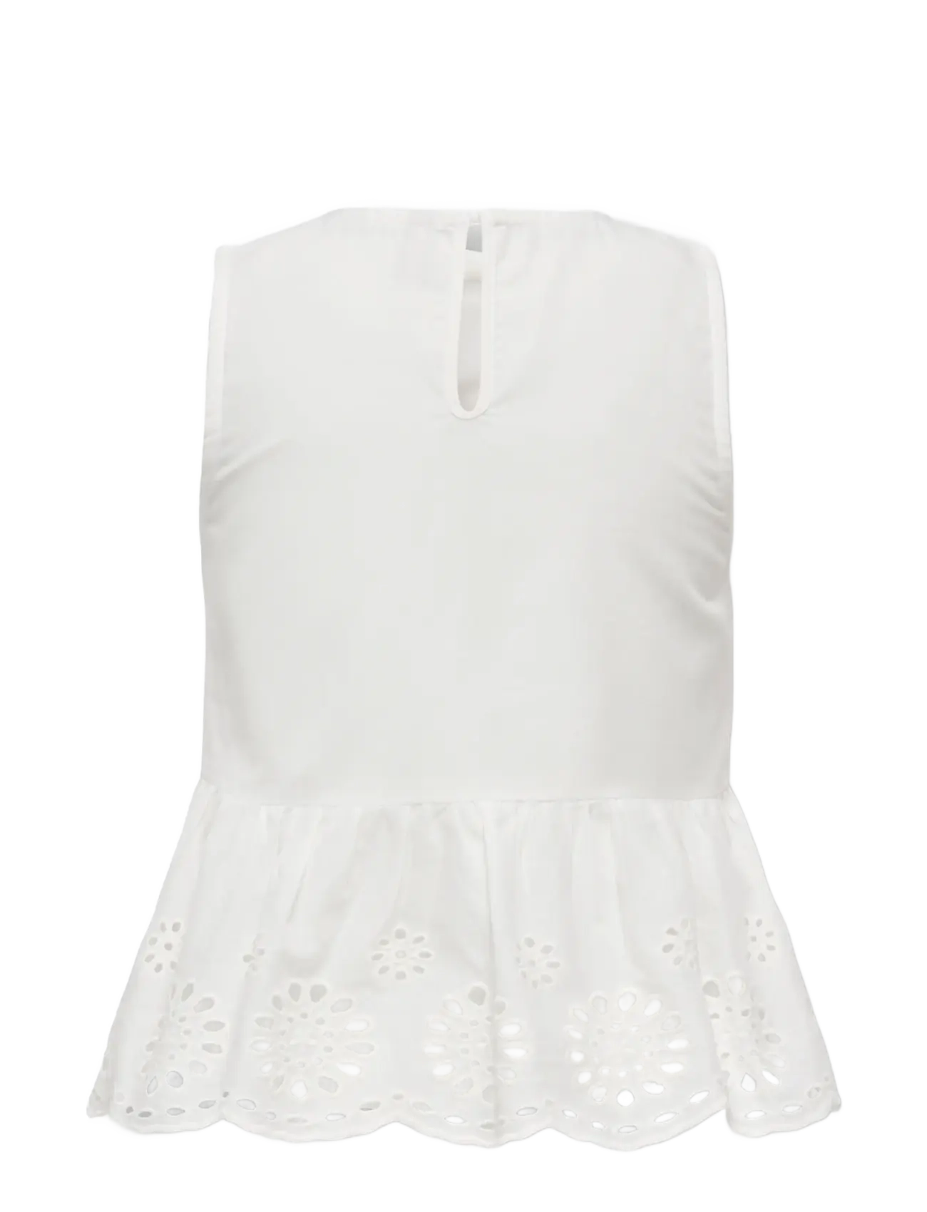Kids Only - KOGBONDI LIFE S/L EMB TOP WVN - blouses & tunieken - cloud dancer - 1