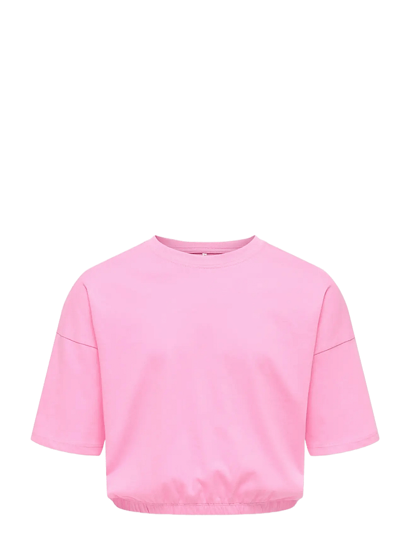 Kids Only - KOGOLIA ELASTIC LOOSE TOP JRS - lühikeste varrukatega t-särgid - begonia pink - 0