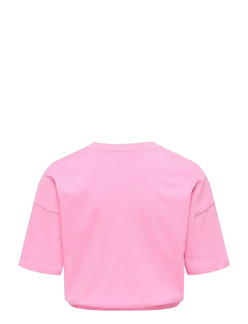 Kids Only - KOGOLIA ELASTIC LOOSE TOP JRS - lühikeste varrukatega t-särgid - begonia pink - 1