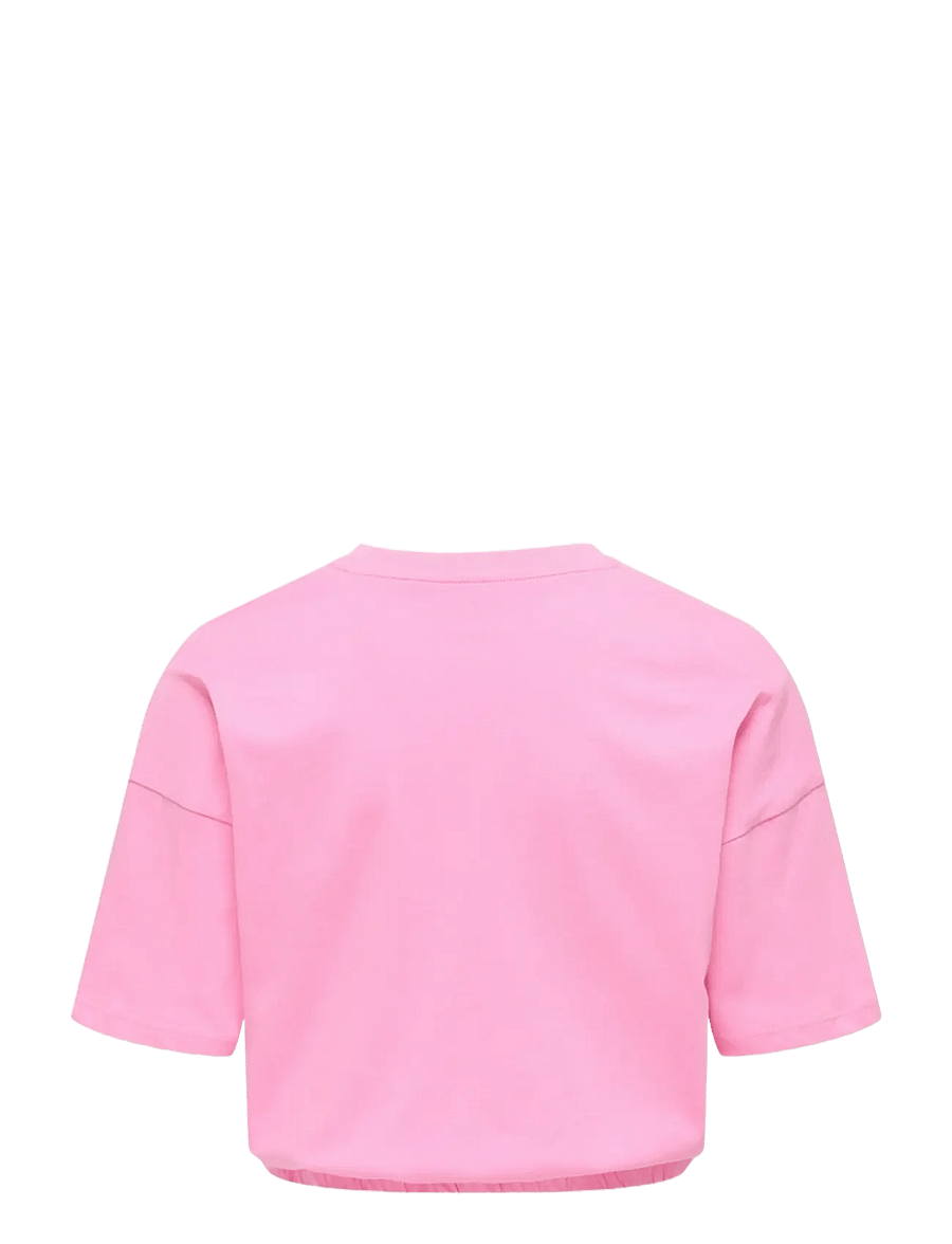 Kids Only - KOGOLIA ELASTIC LOOSE TOP JRS - lühikeste varrukatega t-särgid - begonia pink - 1