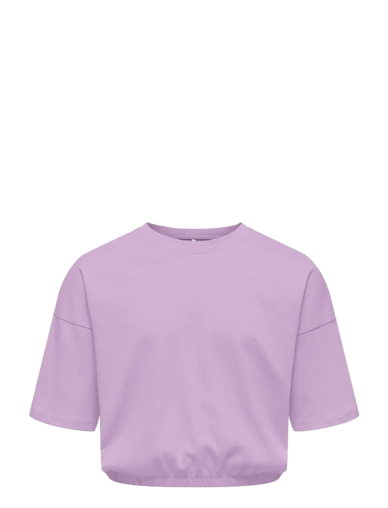 Kids Only - KOGOLIA ELASTIC LOOSE TOP JRS - kurzärmelige - orchid bloom - 0