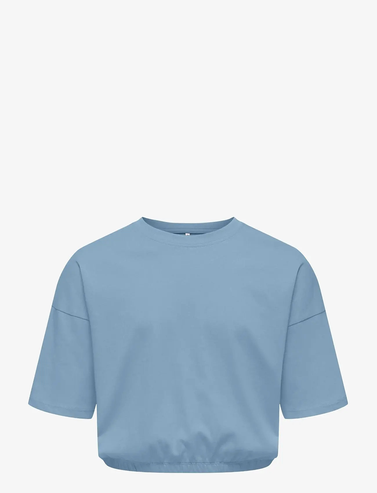 Kids Only - KOGOLIA ELASTIC LOOSE TOP JRS - lühikeste varrukatega t-särgid - soft chambray - 0