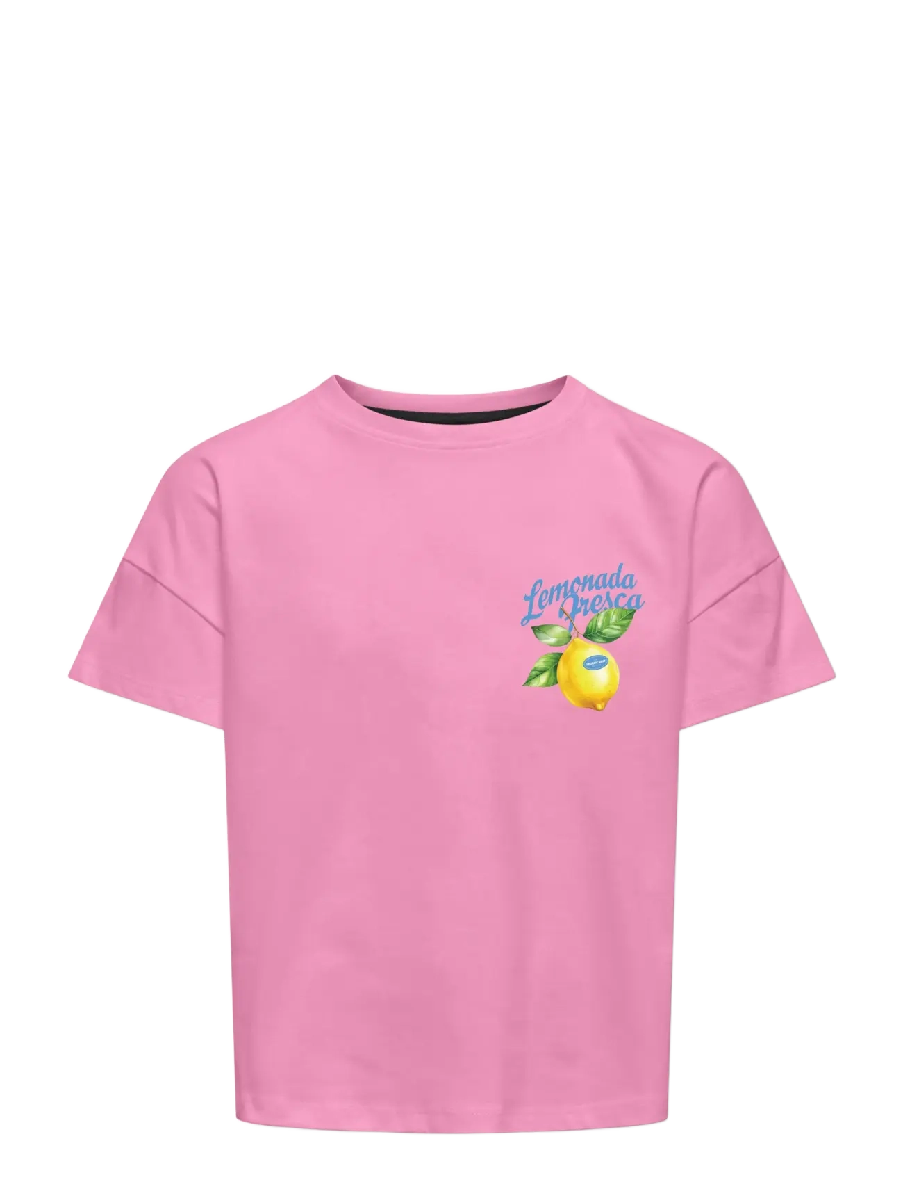 Kids Only KOGMELLIE LIFE S/S LOOSE PRINT TOP JRS - E-smaspäev - BEGONIA PINK / pink/rose