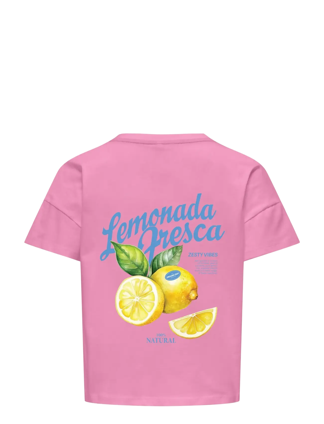 Kids Only - KOGMELLIE LIFE S/S LOOSE PRINT TOP JRS - t-shirts à manches courtes - begonia pink - 1