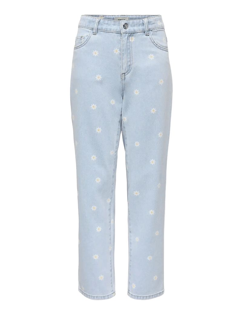 Kids Only - KOGROBYN REG STRAIGHT DAISY DNM - regular jeans - light blue denim - 0