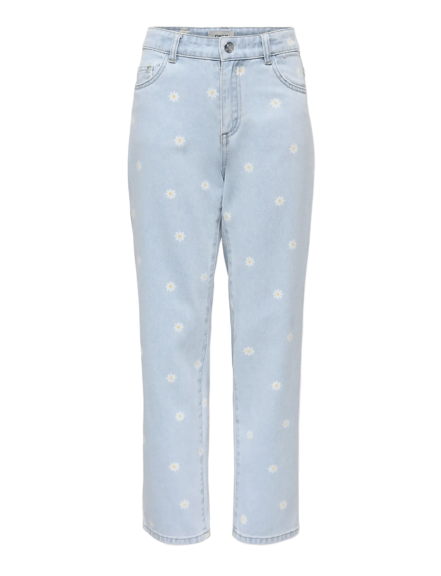 Kids Only - KOGROBYN REG STRAIGHT DAISY DNM - tavalised teksad - light blue denim - 0