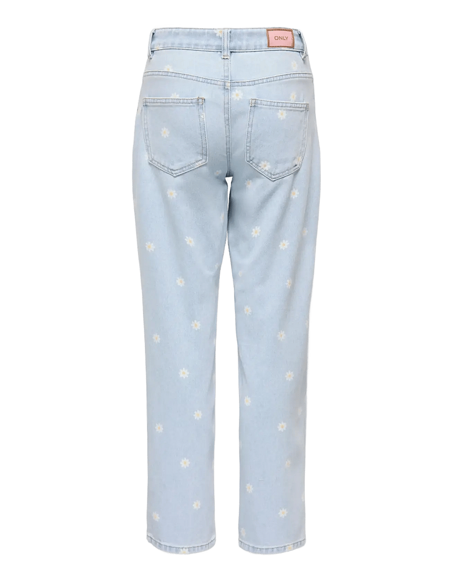 Kids Only - KOGROBYN REG STRAIGHT DAISY DNM - tavalised teksad - light blue denim - 1